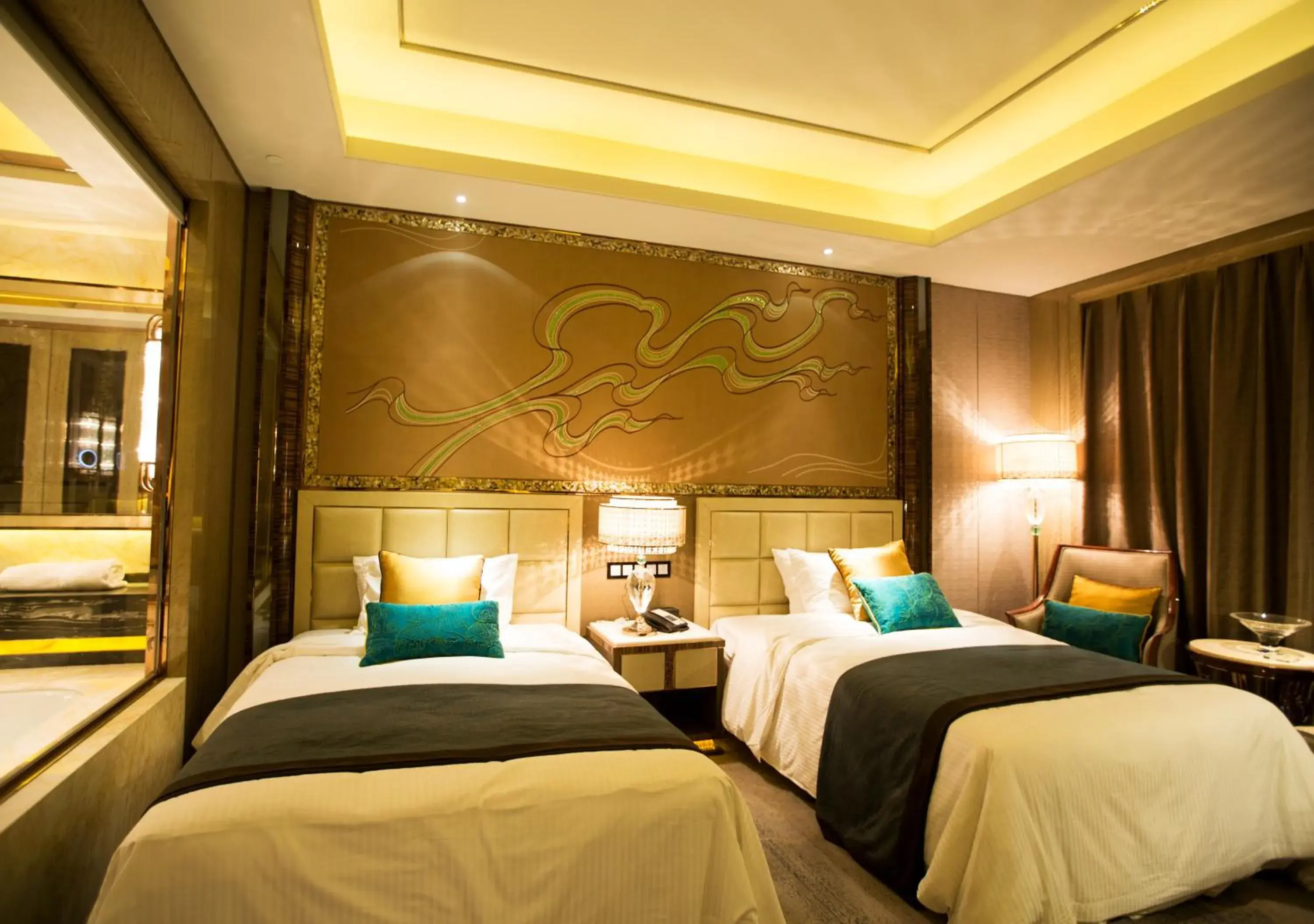 Photo of the whole room, Bed in Wanda Vista Lanzhou Photo of the whole room, Bed in Wanda Vista Lanzhou
