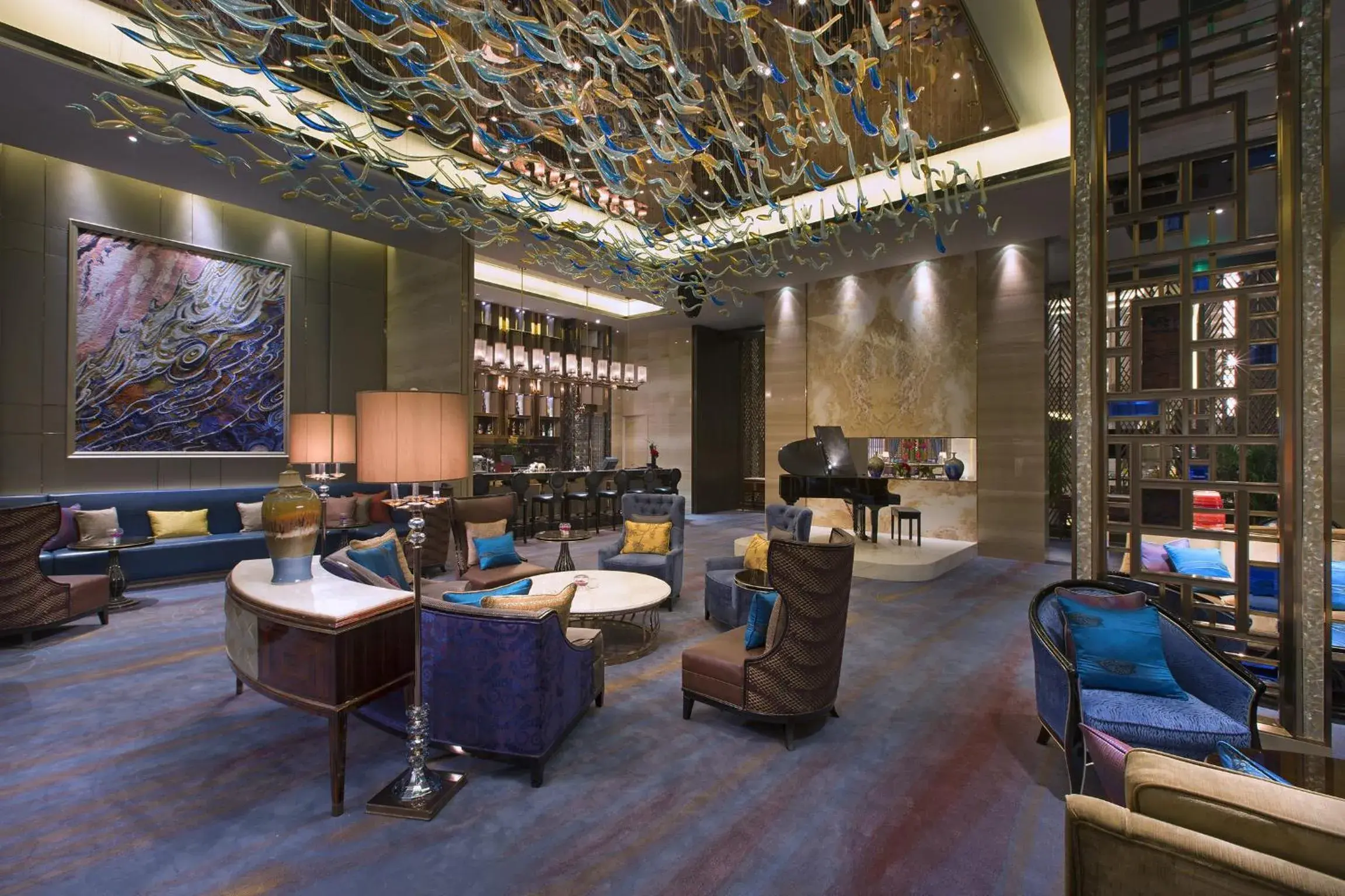 Lounge or bar in Wanda Vista Lanzhou Lounge or bar in Wanda Vista Lanzhou