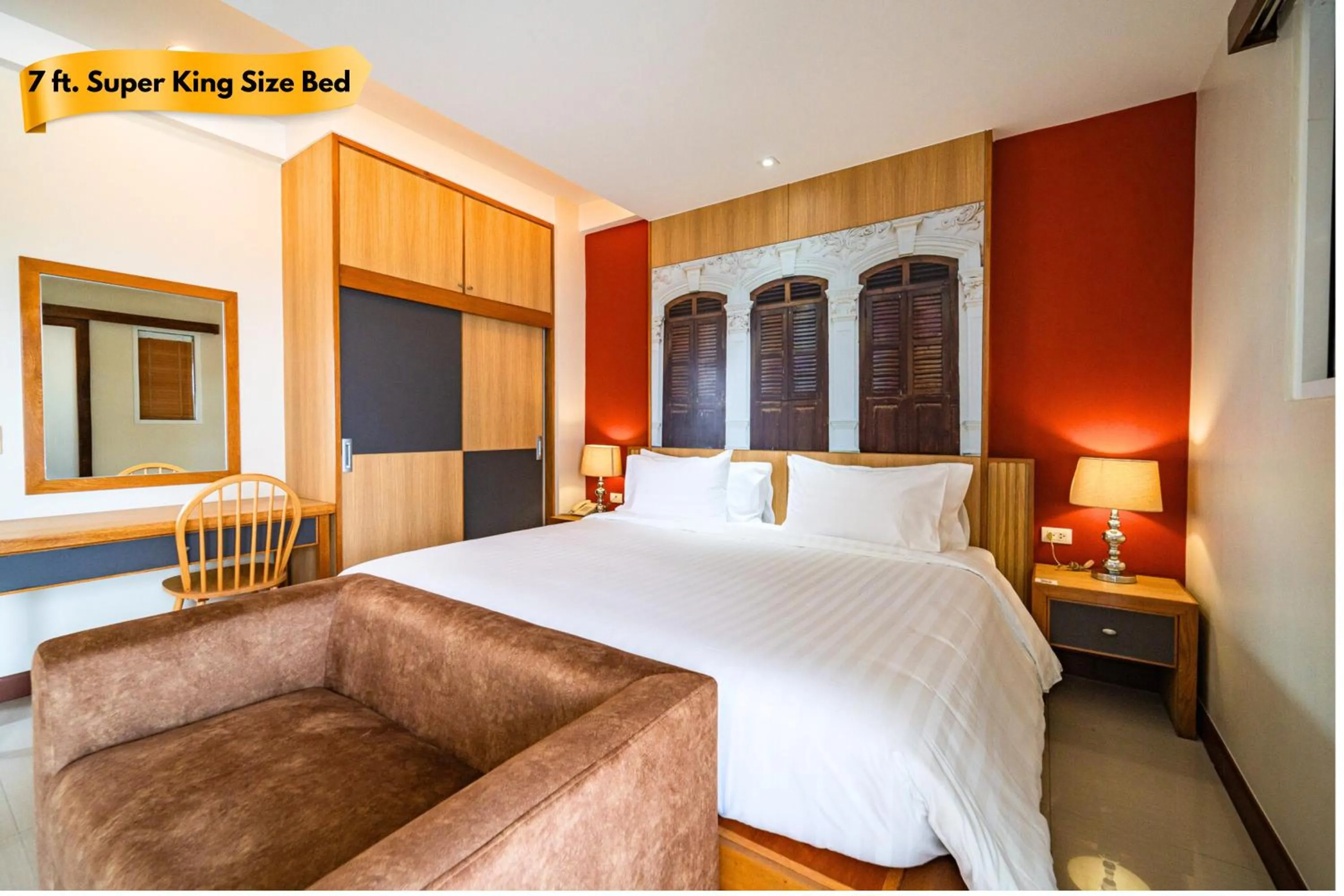 Bed in Ratana Hotel Rassada, PHUKET TOWN- SHA Extra Plus