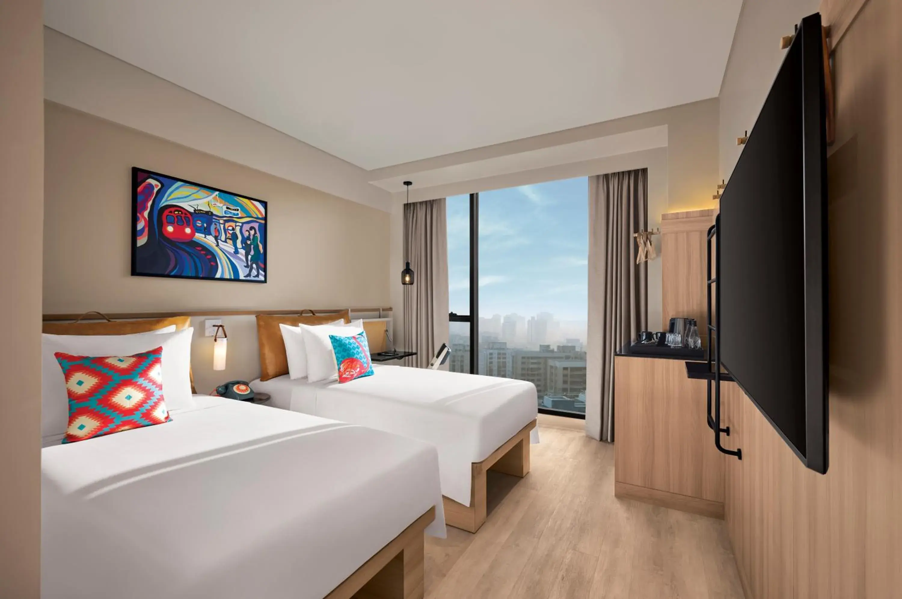 Moxy High Twin Room in Moxy Mumbai Andheri West Moxy High Twin Room in Moxy Mumbai Andheri West