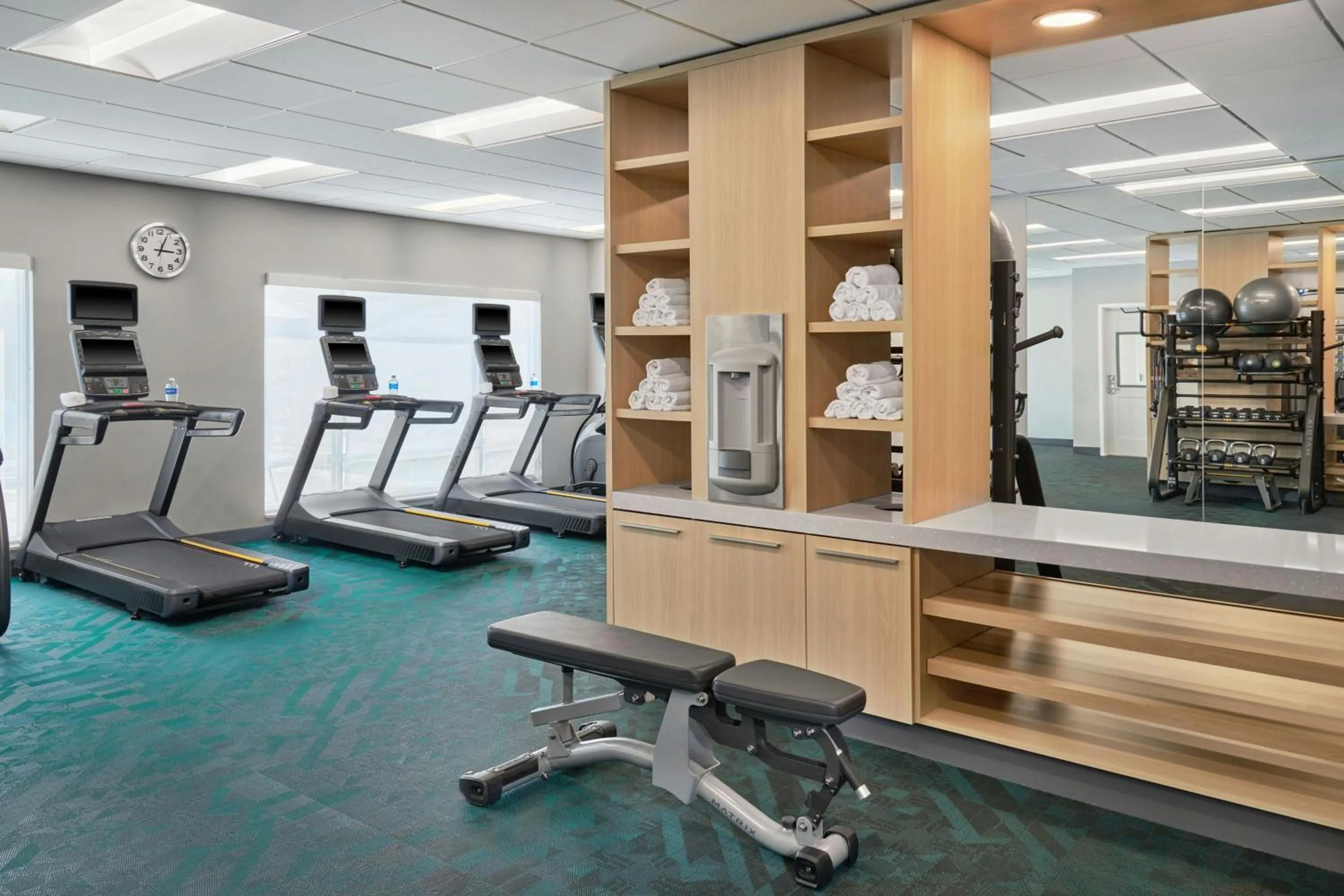 Fitness centre/facilities in TownePlace Suites by Marriott Calhoun