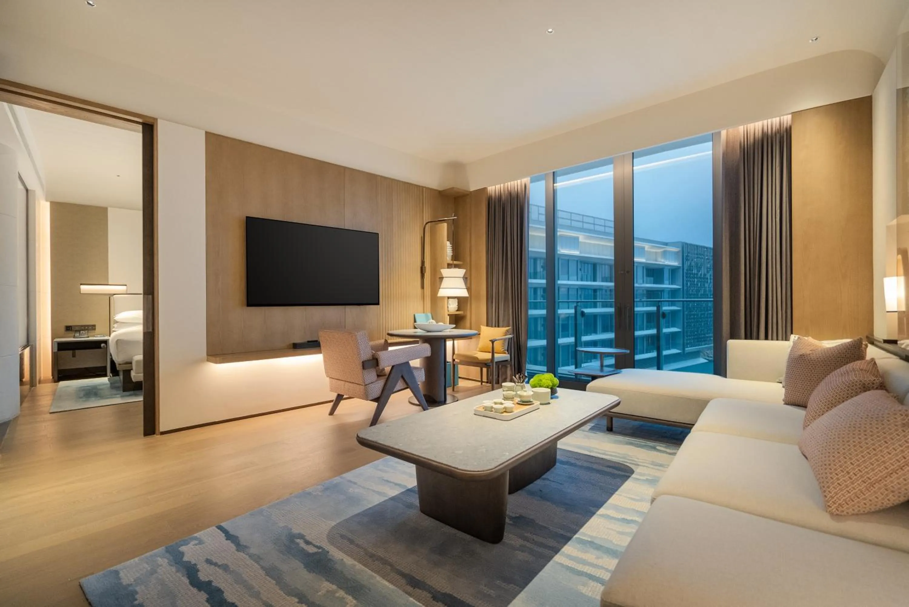 Living room in Zhuhai Dong'ao Island Marriott Resort and Spa
