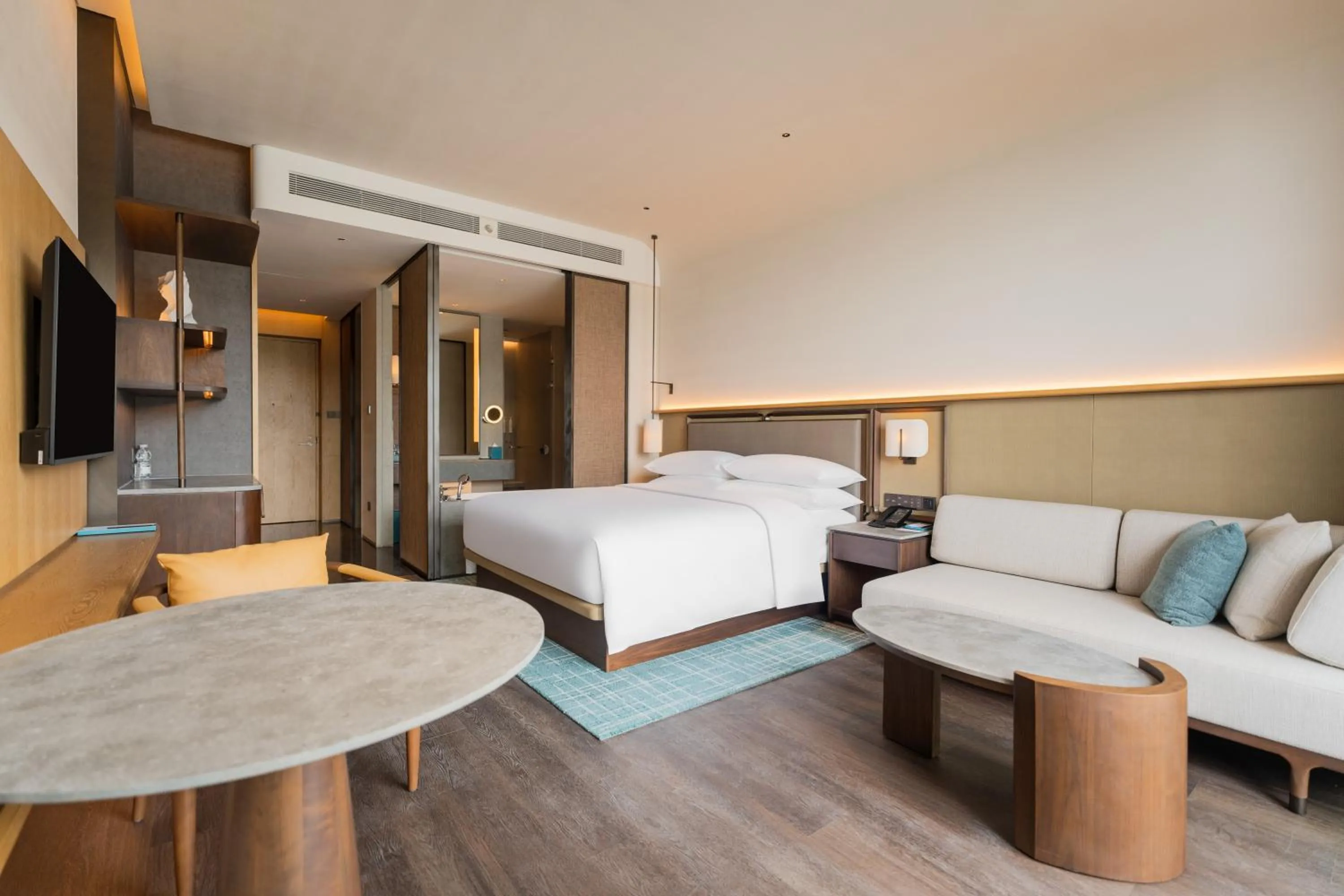 Bedroom, Bed in Zhuhai Dong'ao Island Marriott Resort and Spa