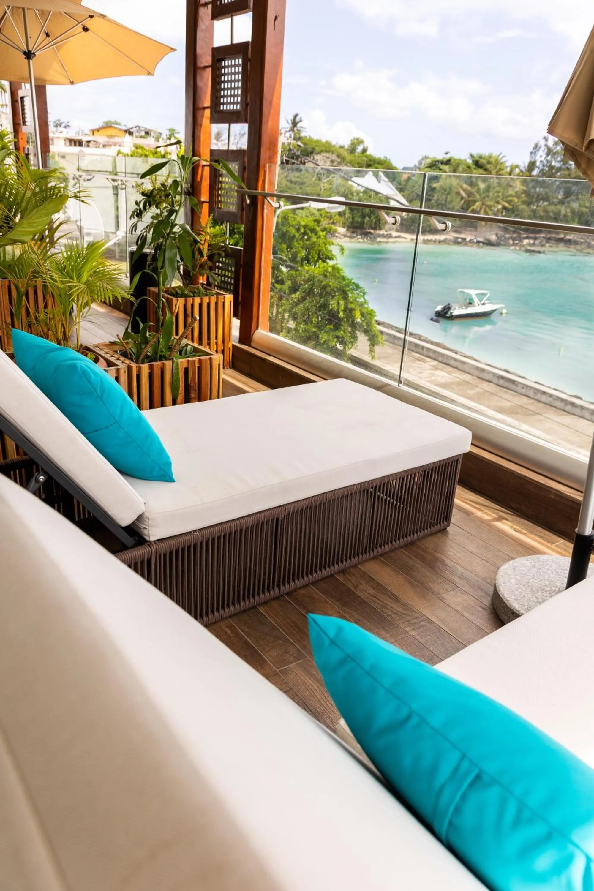 Patio in Azure Beach Boutique Hotel