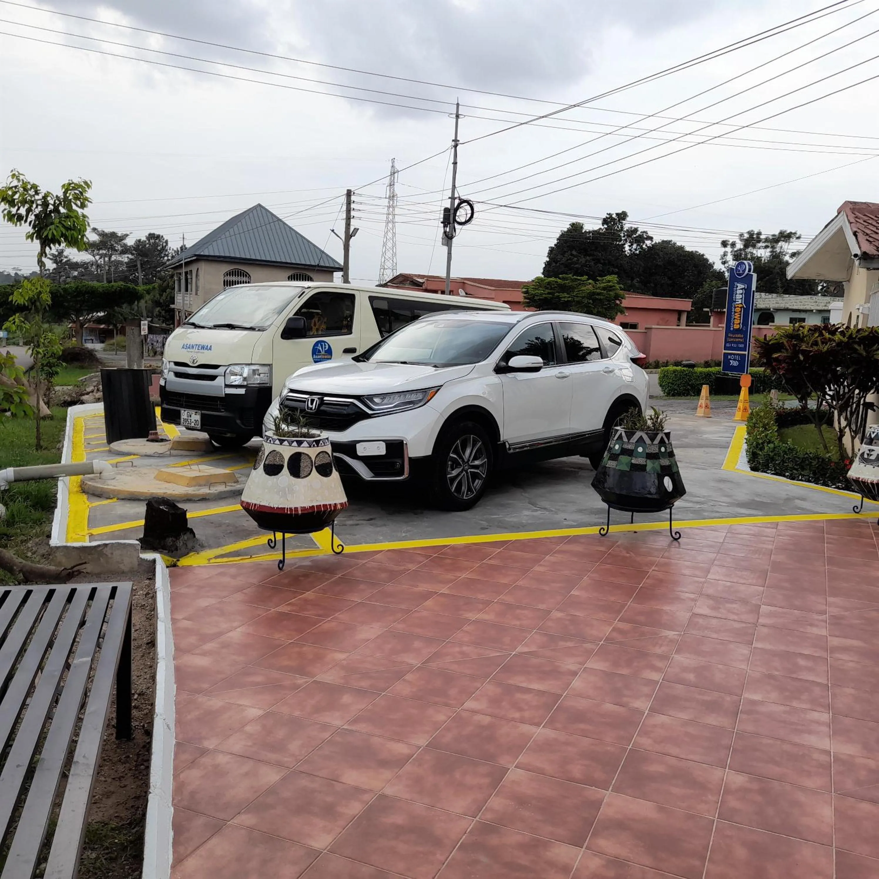 Parking in Asantewaa Premier Hotel