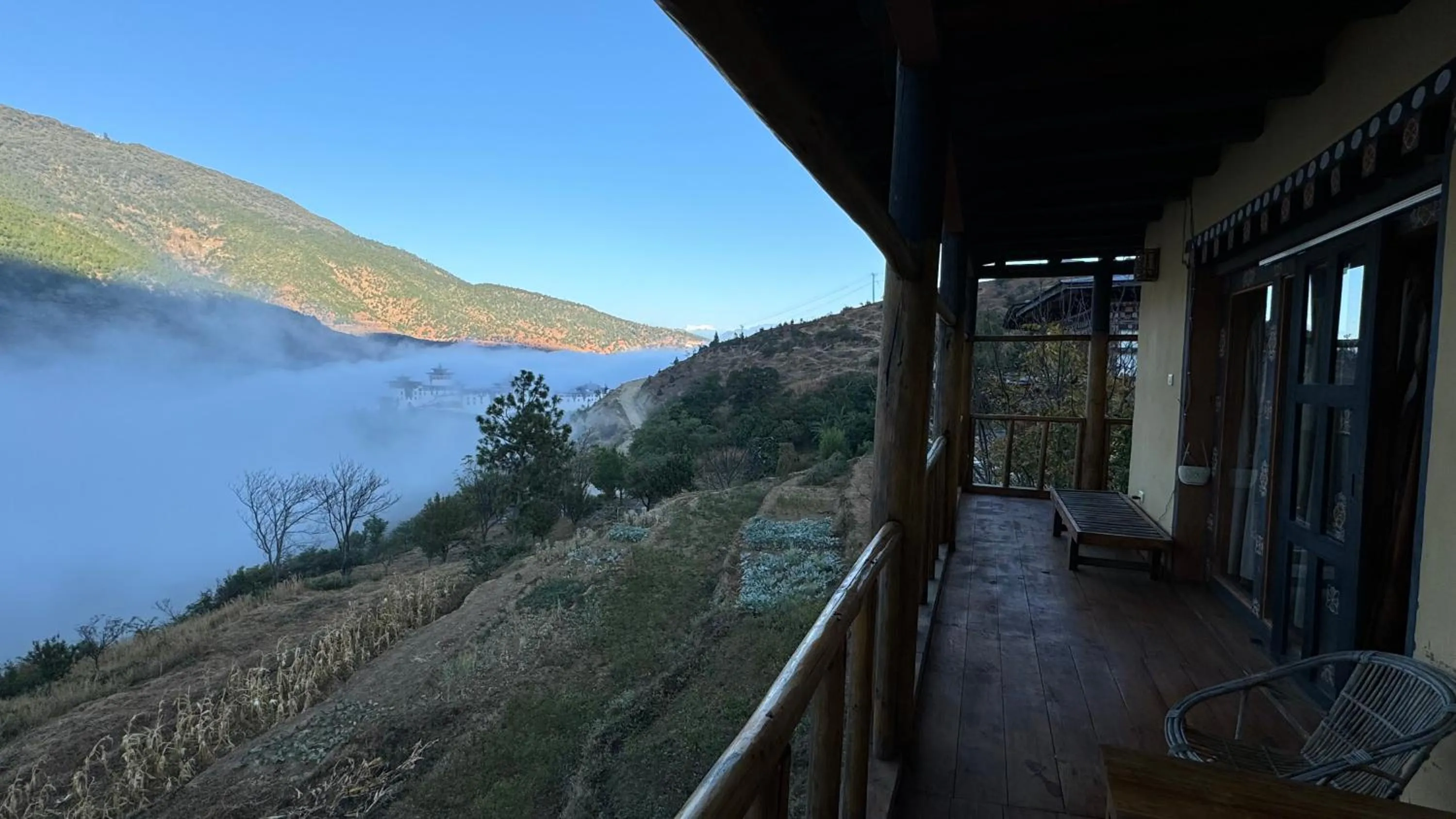 Garden in Wangdue Ecolodge