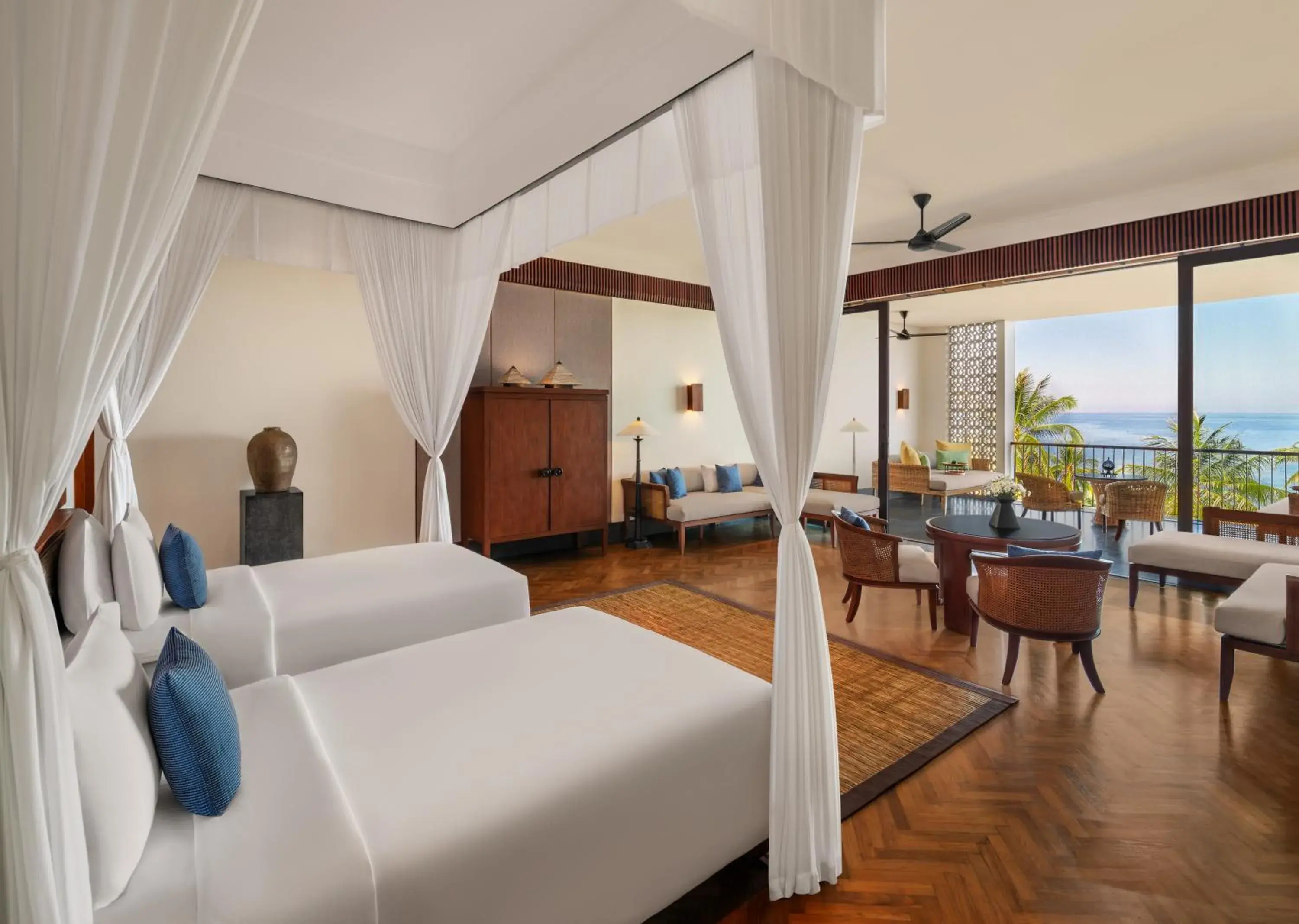 Deluxe Twin Suite with Balcony and Ocean View - High Floor in The Sira, a Luxury Collection Resort and Spa, Lombok Deluxe Twin Suite with Balcony and Ocean View - High Floor in The Sira, a Luxury Collection Resort and Spa, Lombok