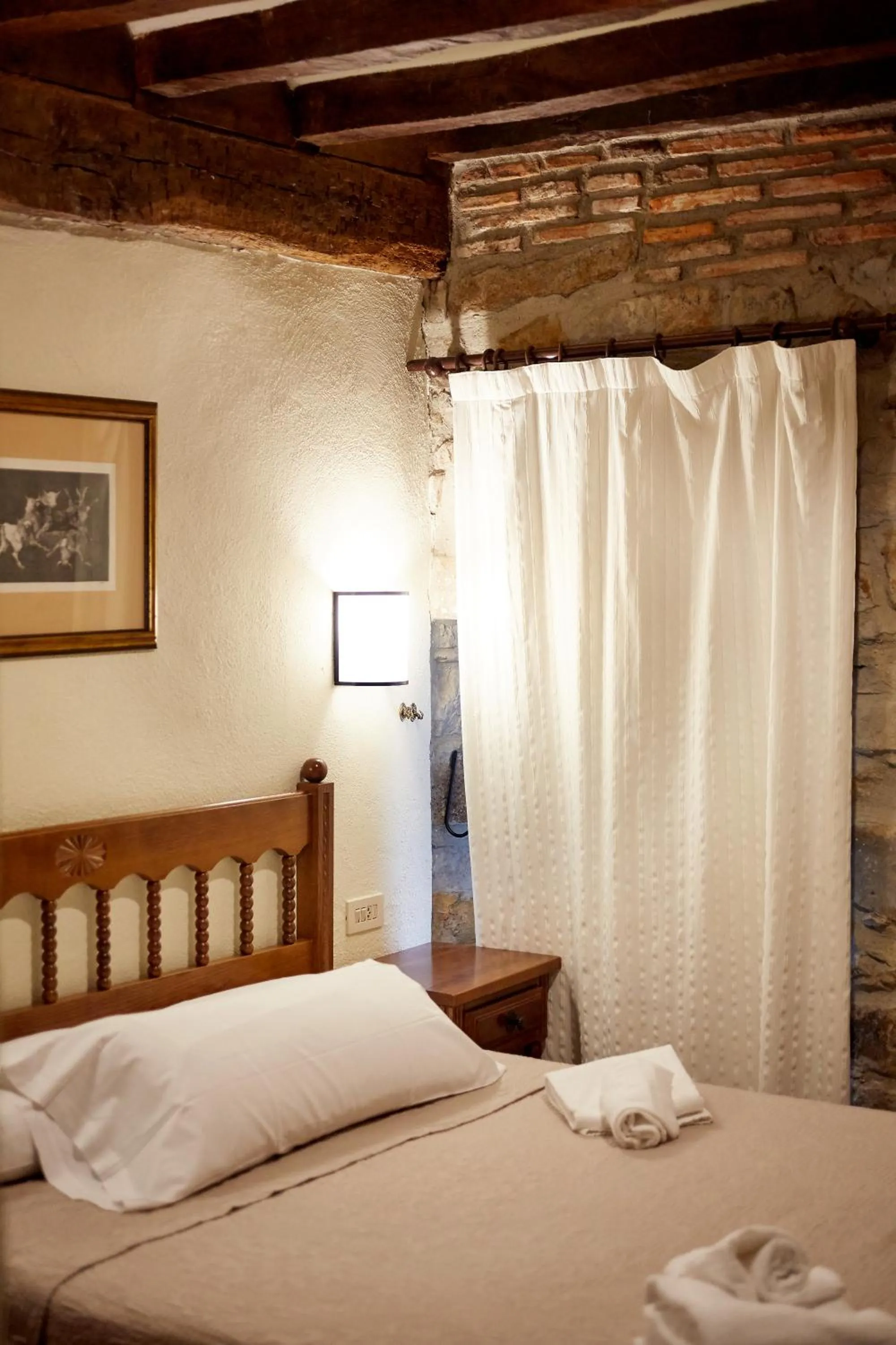 Bed in Hotel Convento San Roque