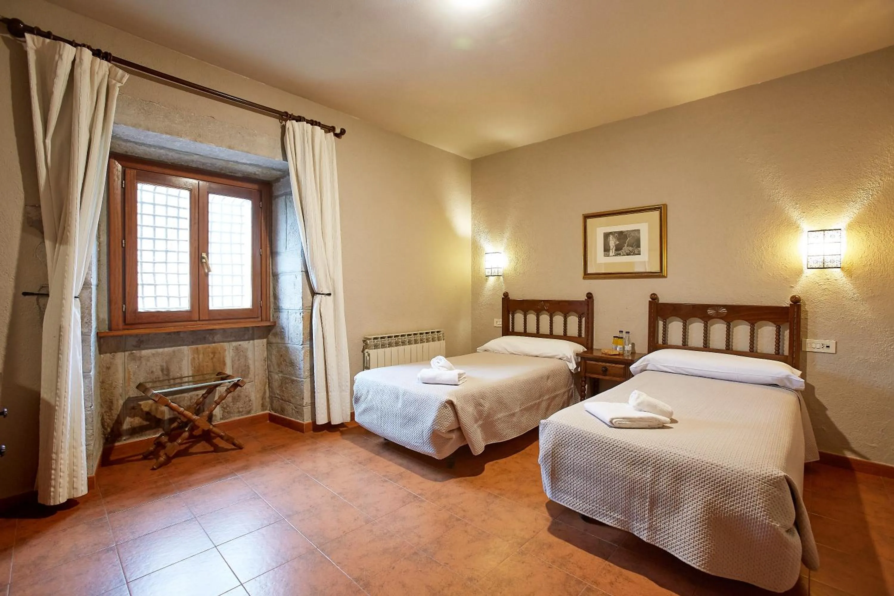 Bed in Hotel Convento San Roque