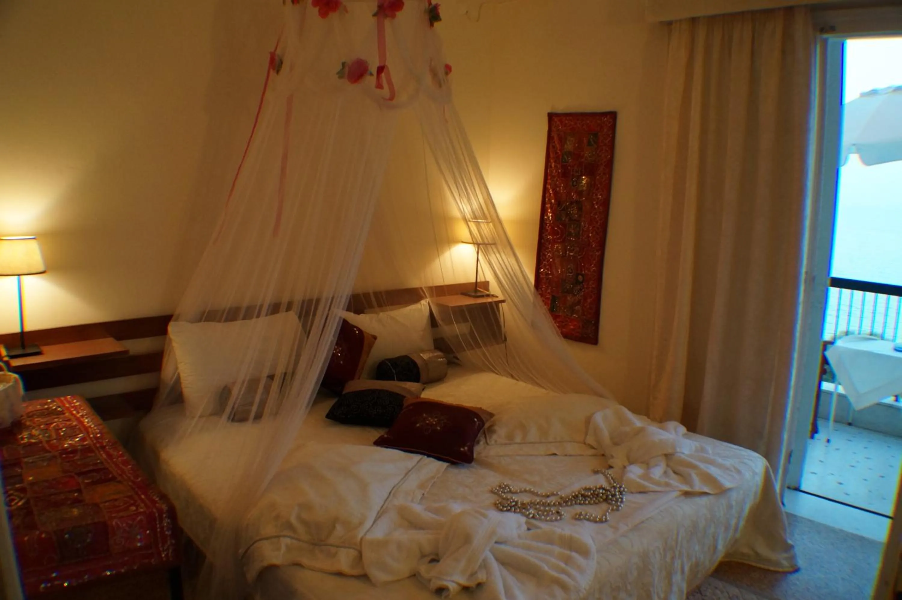 Bed in Anatoli Hotel