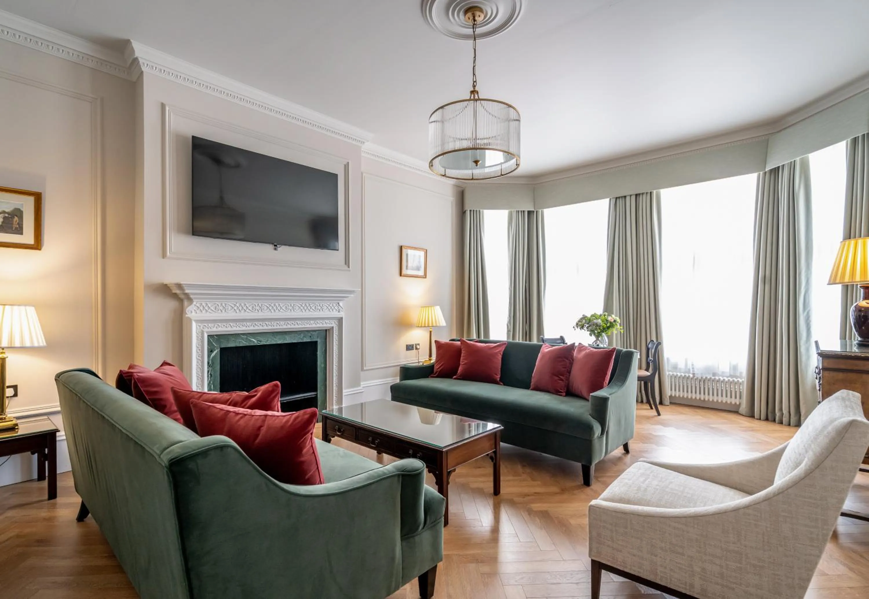 Living room in No1 The Mansions By Mansley