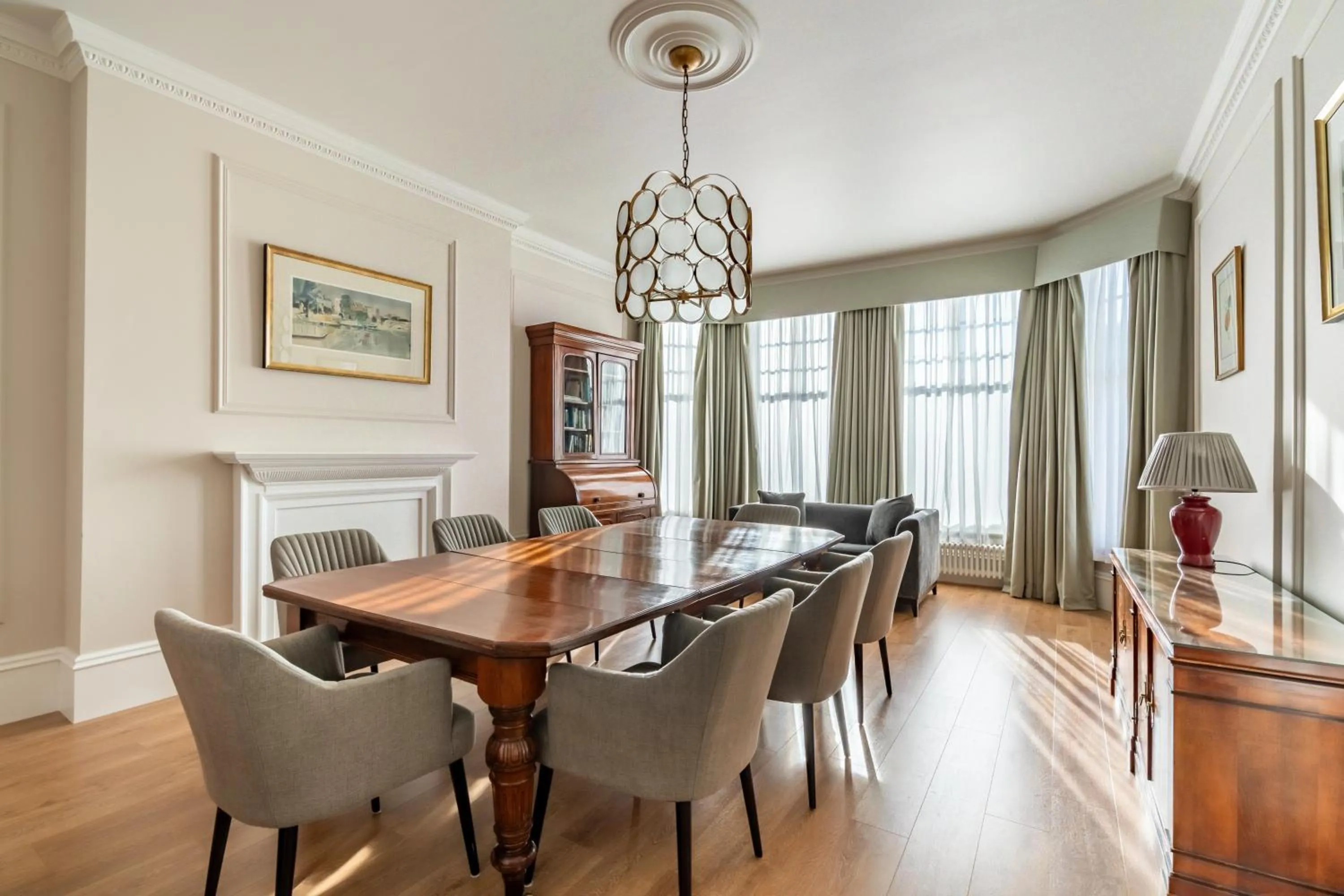 Dining area in No1 The Mansions By Mansley