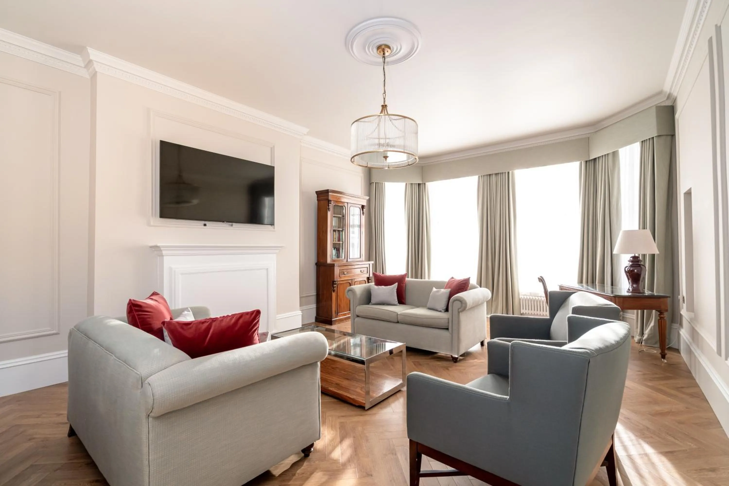 Living room in No1 The Mansions By Mansley