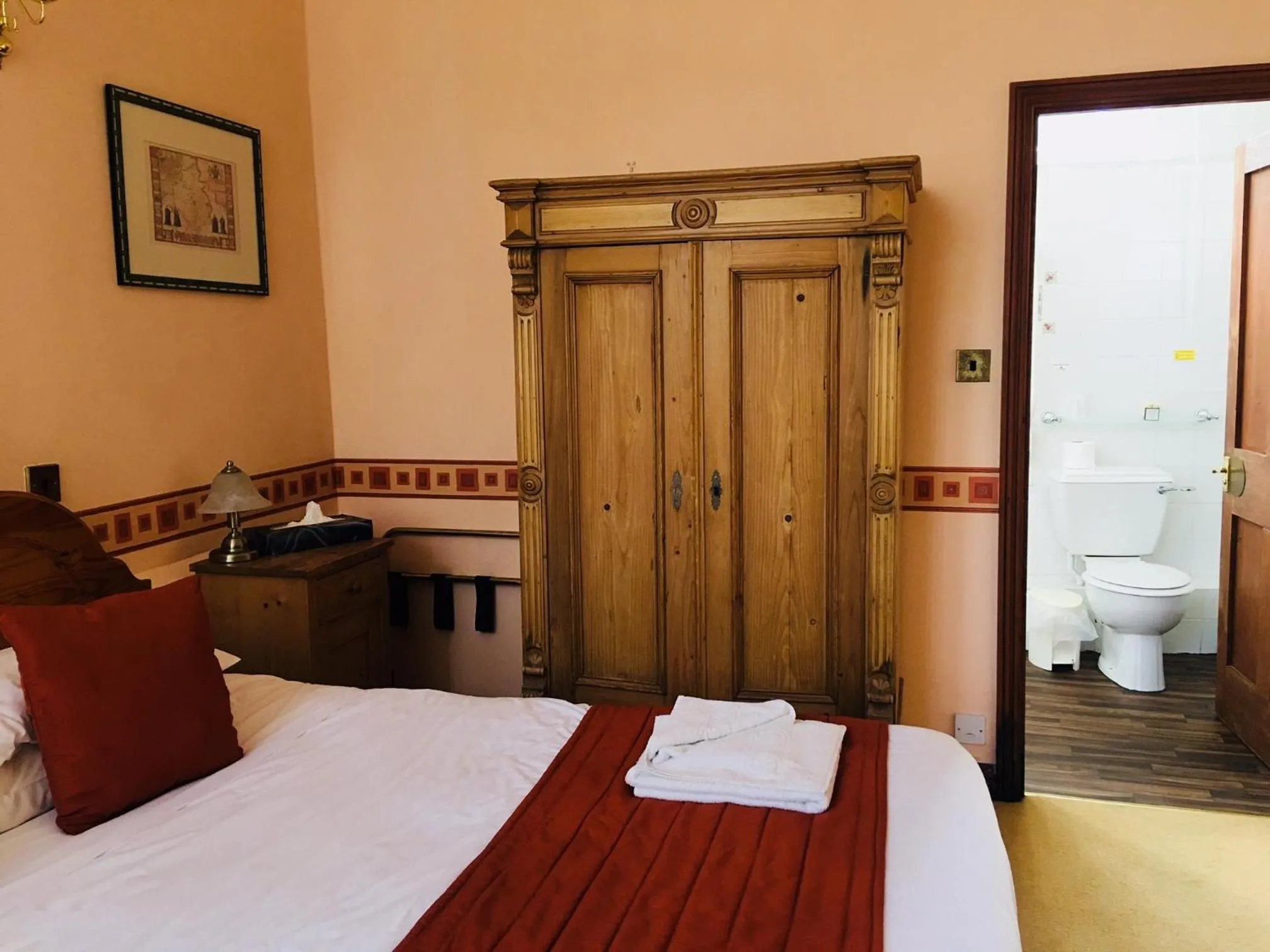 Bed in Purbeck House Hotel & Louisa Lodge