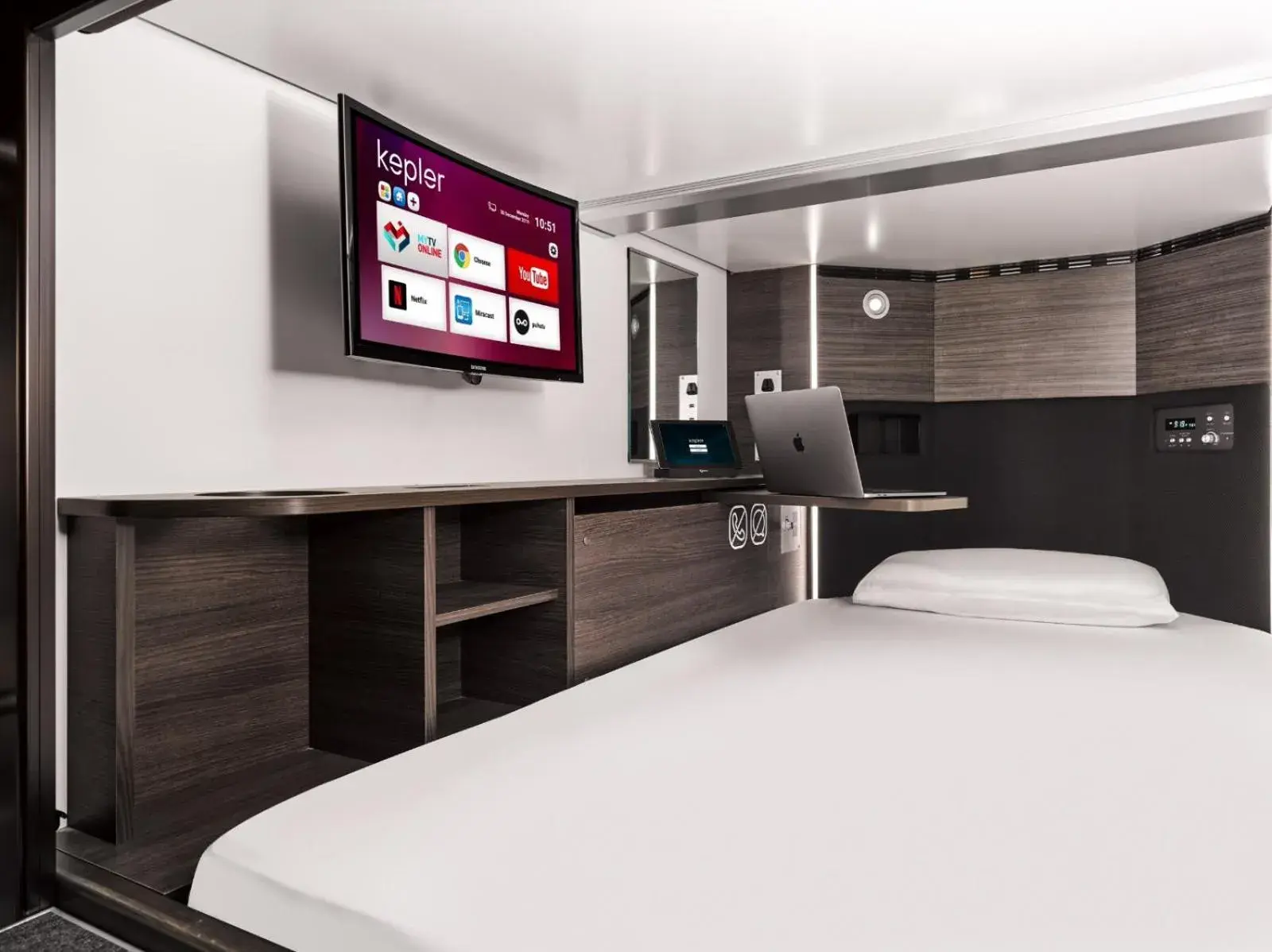 Sleeping Cabin (Women Only) in Kepler Club Riga Airport Hotel - Landside Public Area Sleeping Cabin (Women Only) in Kepler Club Riga Airport Hotel - Landside Public Area