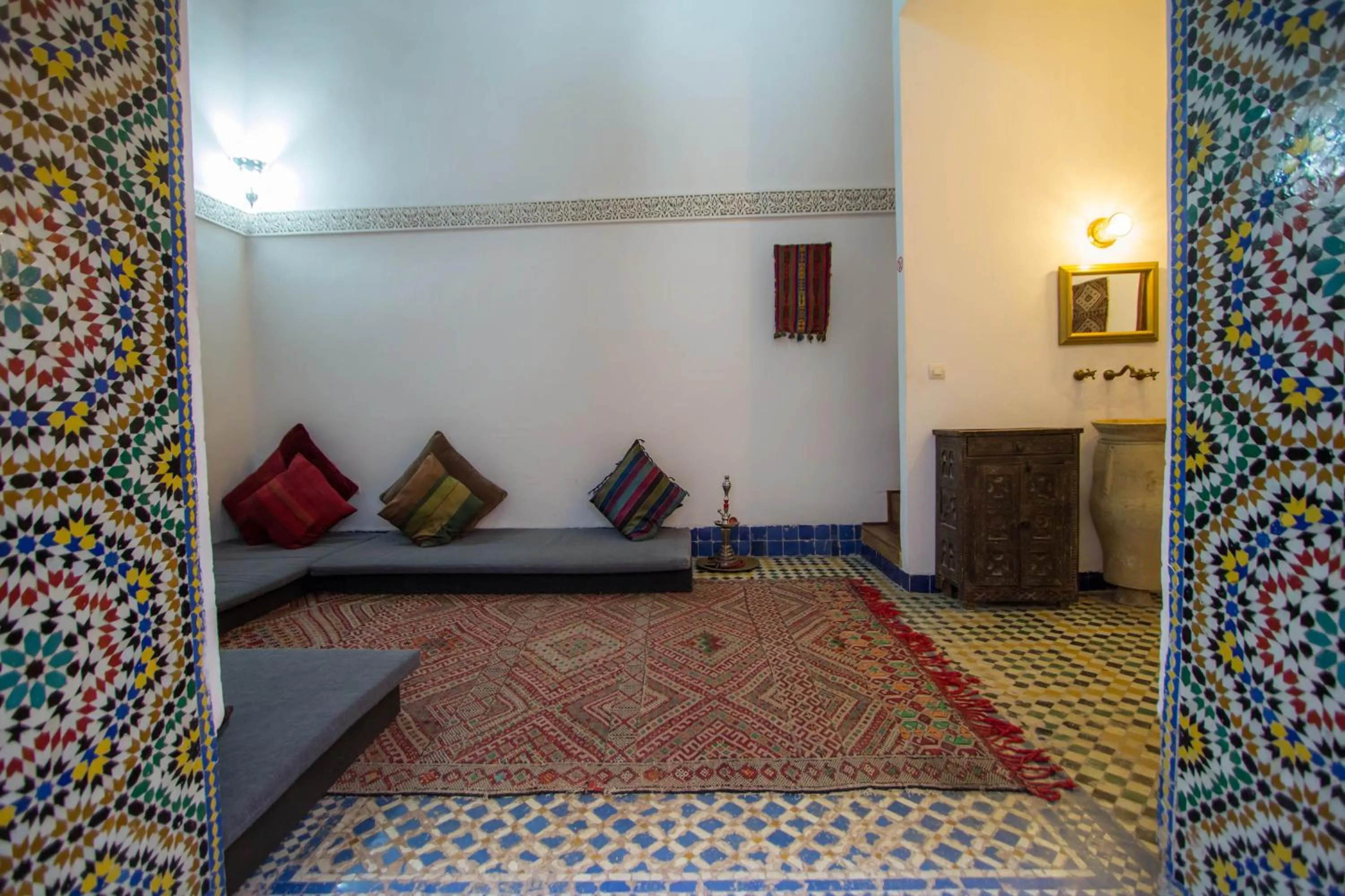 Decorative detail, Bed in Dar Nejma