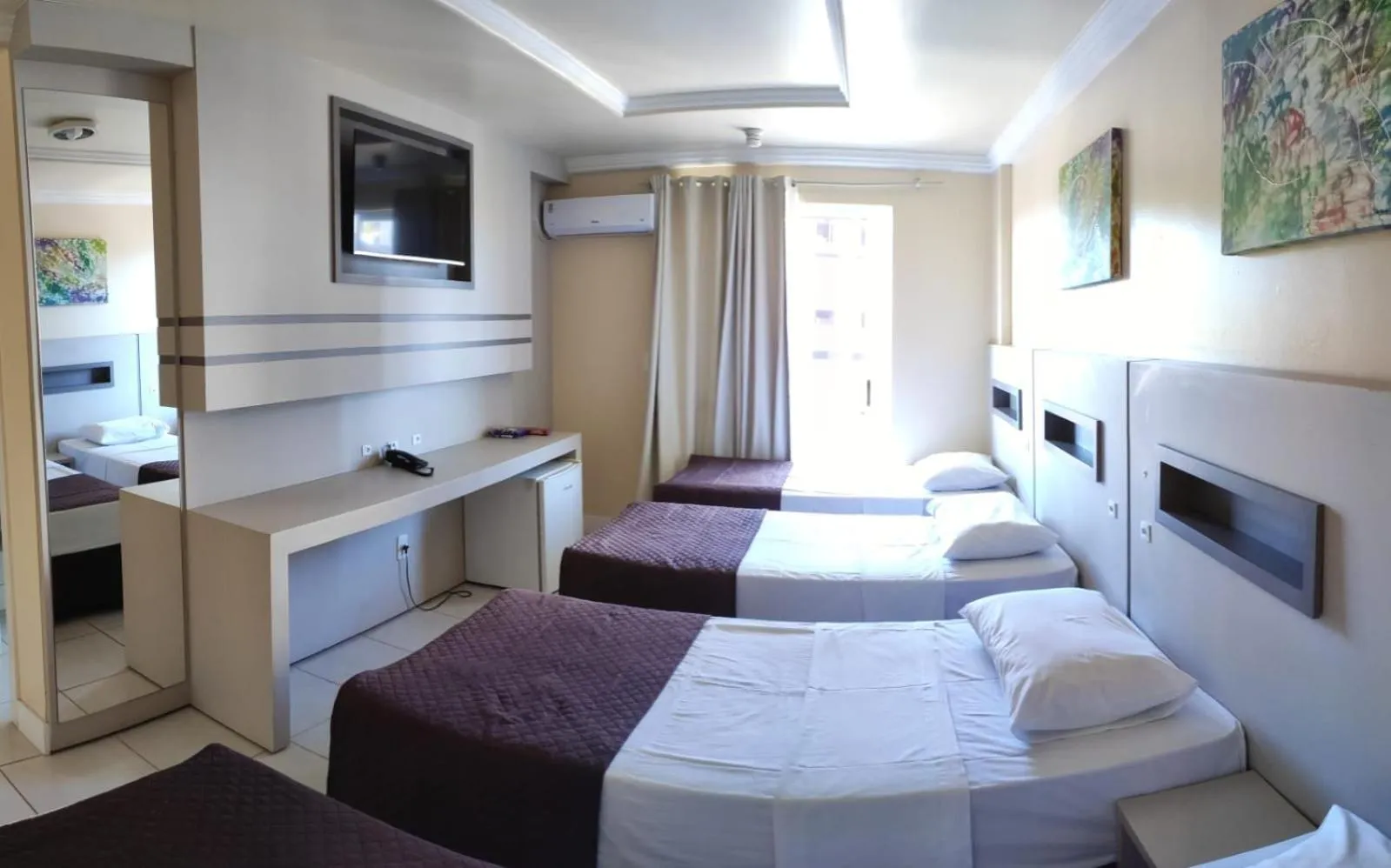 Bed in Hotel Joaçaba