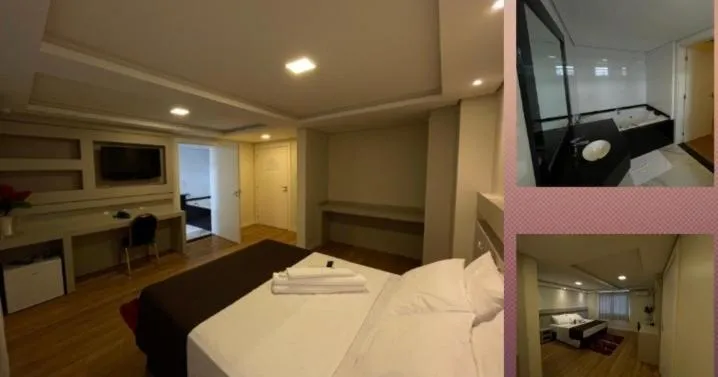 Bed in Hotel Joaçaba