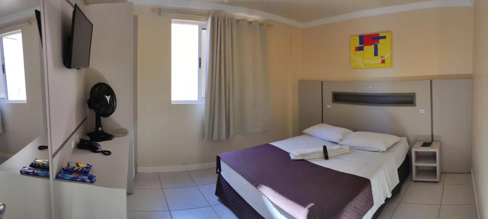 Bed in Hotel Joaçaba