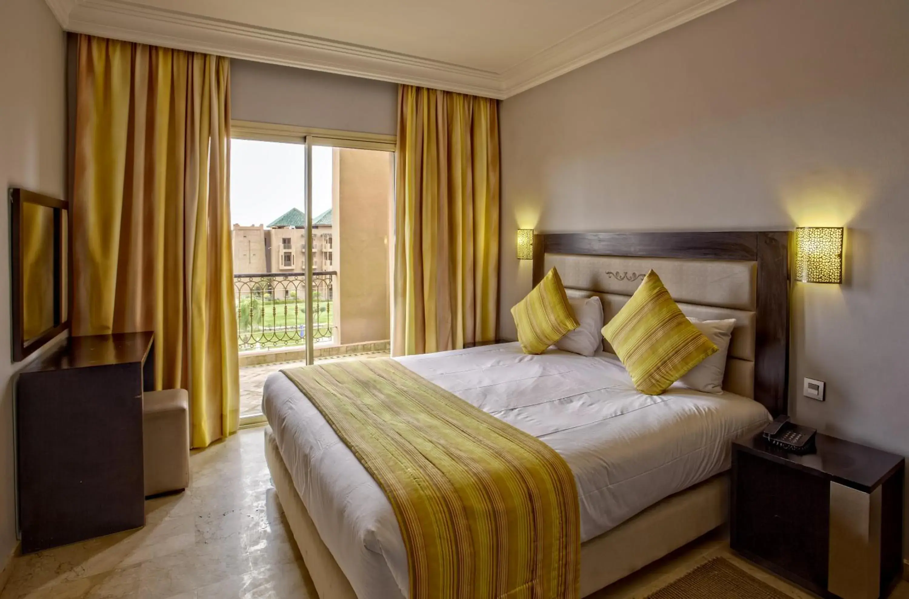 Bed in Palm Appart Hôtel Marrakech Bed in Palm Appart Hôtel Marrakech