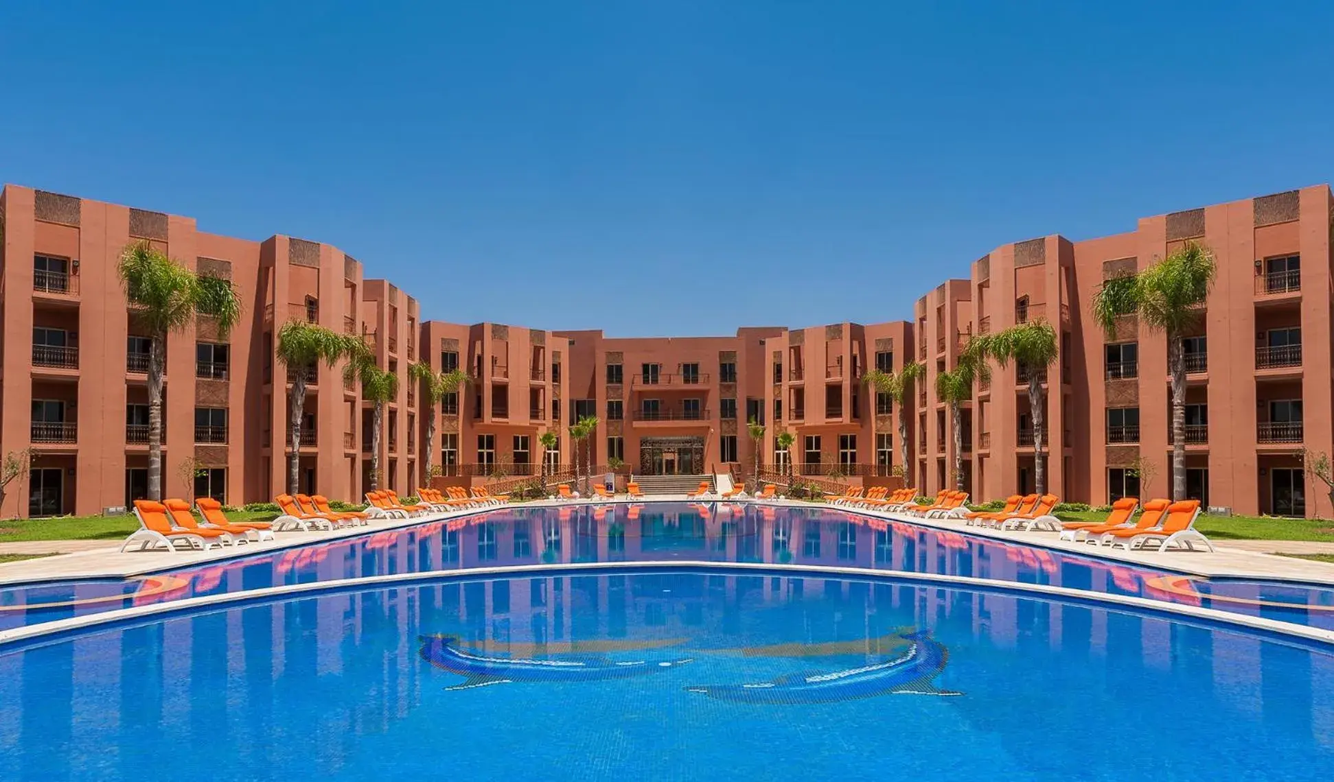 Property building in Palm Appart Hôtel Marrakech Property building in Palm Appart Hôtel Marrakech