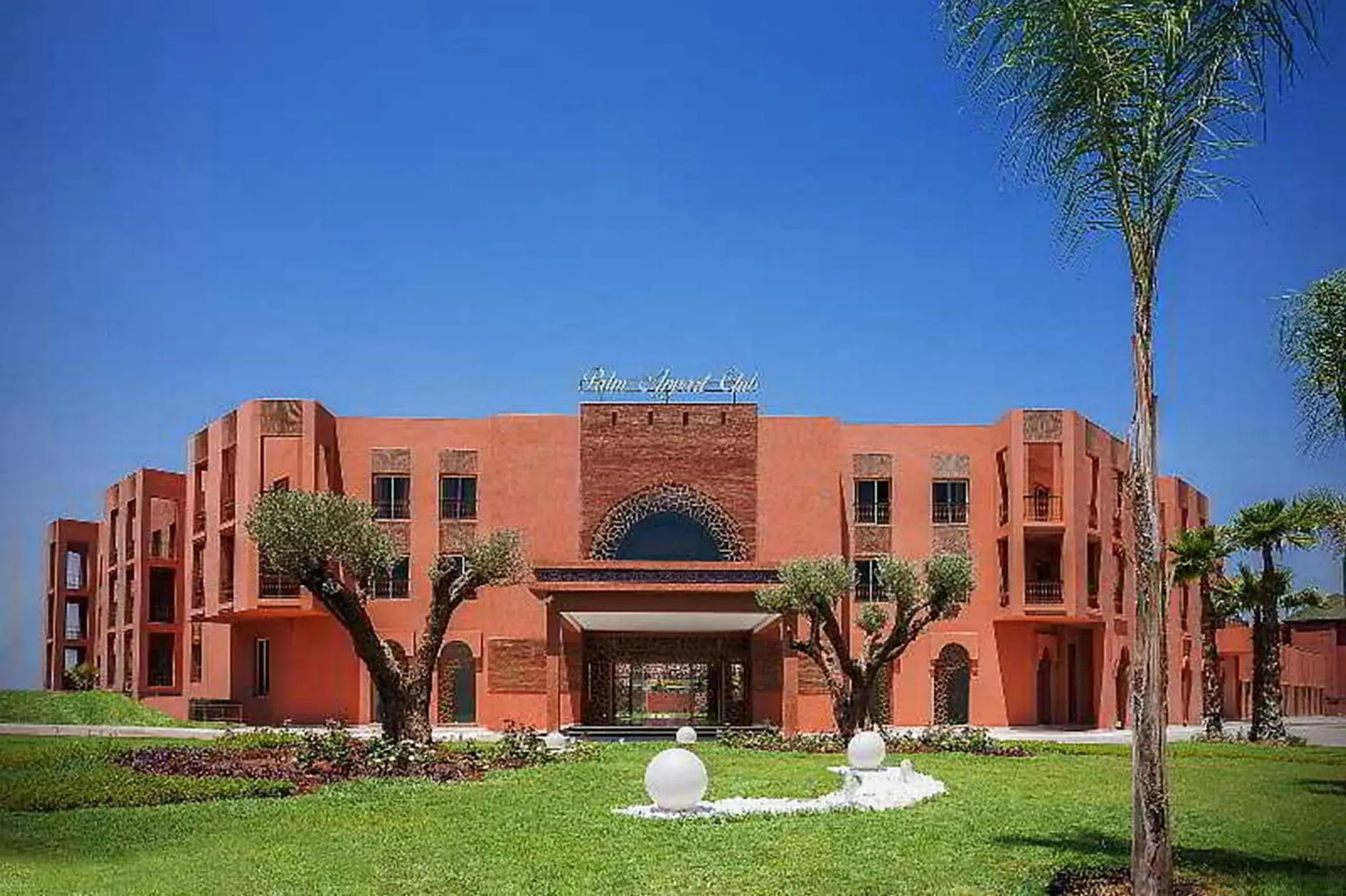 Property building in Palm Appart Hôtel Marrakech Property building in Palm Appart Hôtel Marrakech