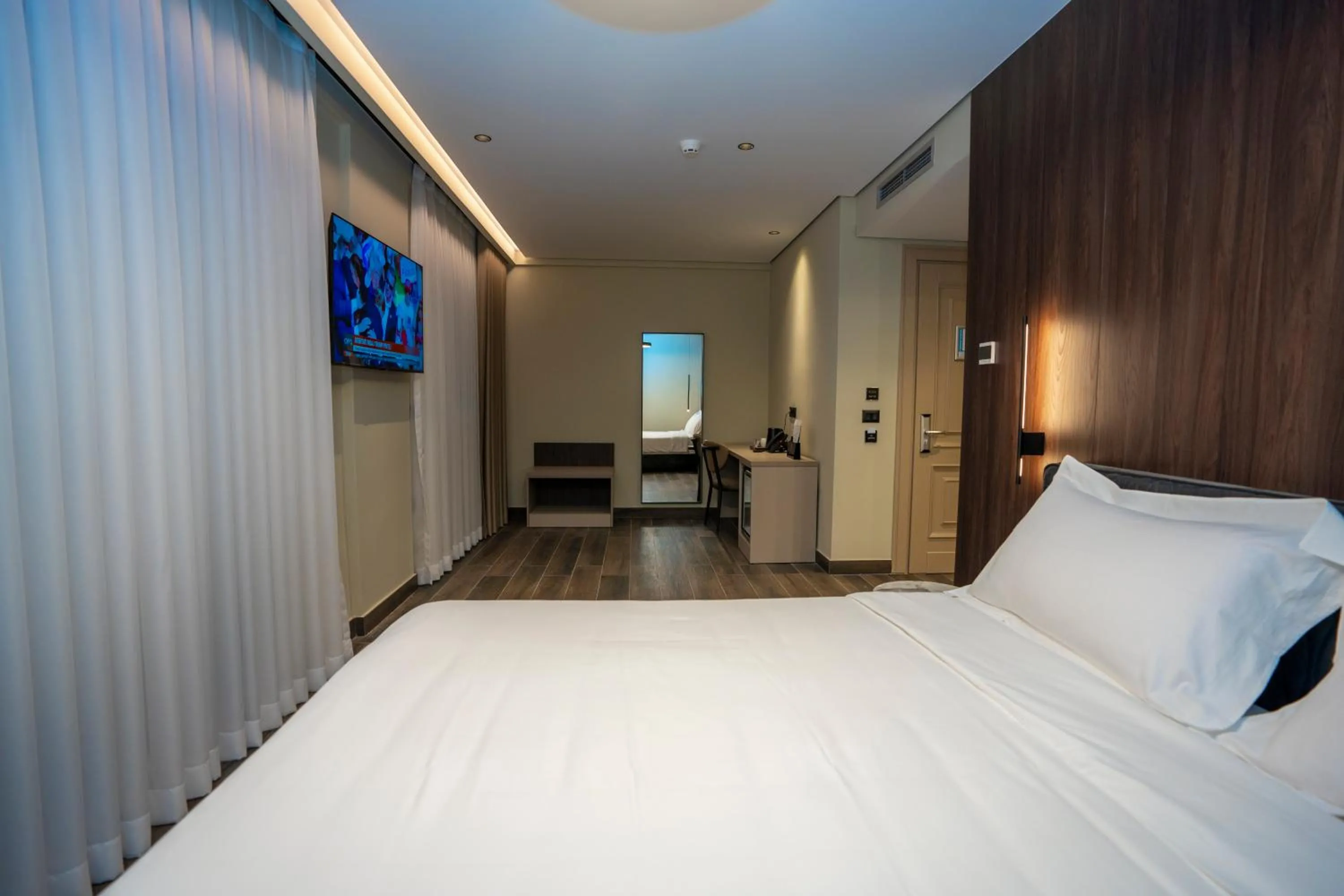Bed in Hotel Mozart