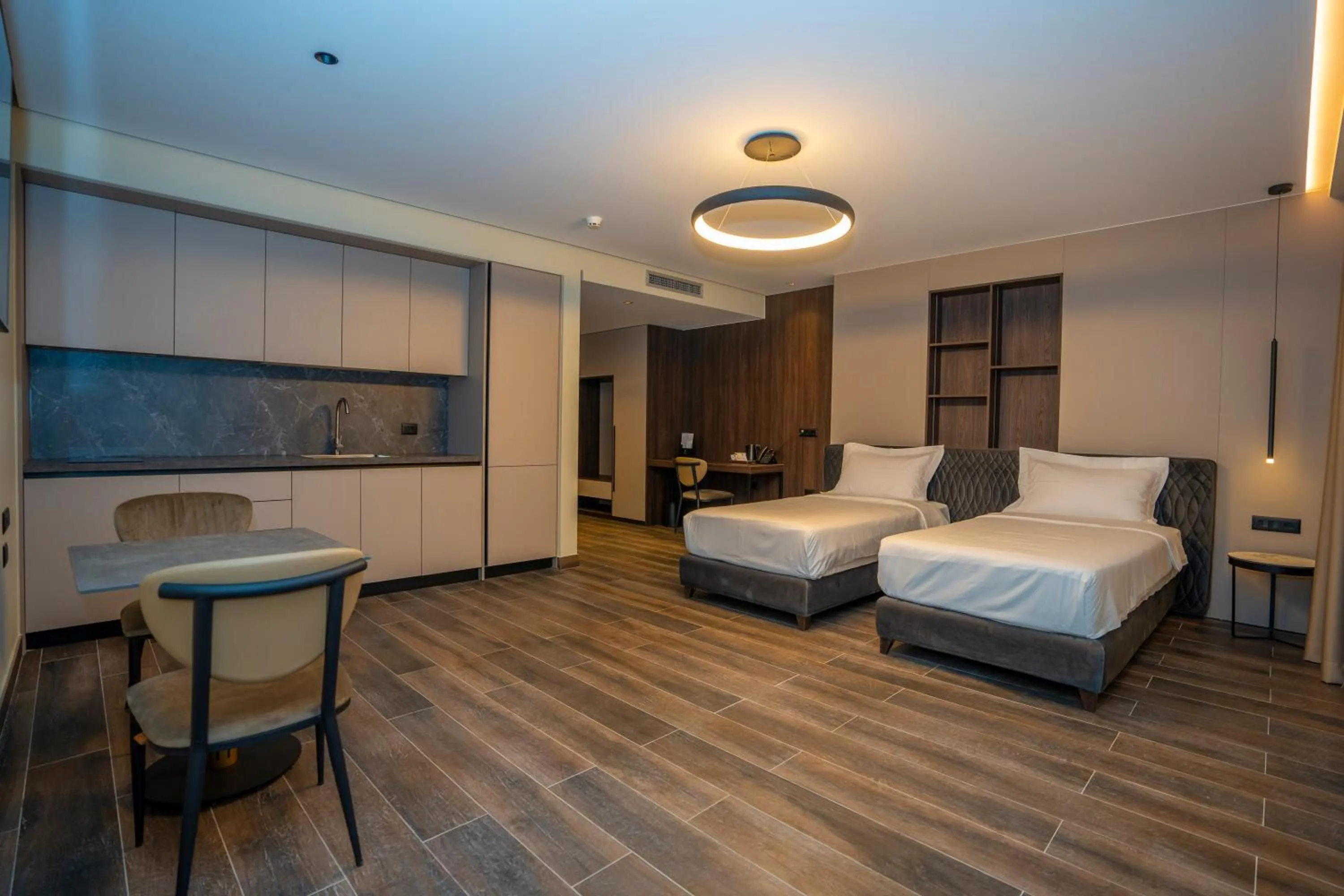 Bed in Hotel Mozart