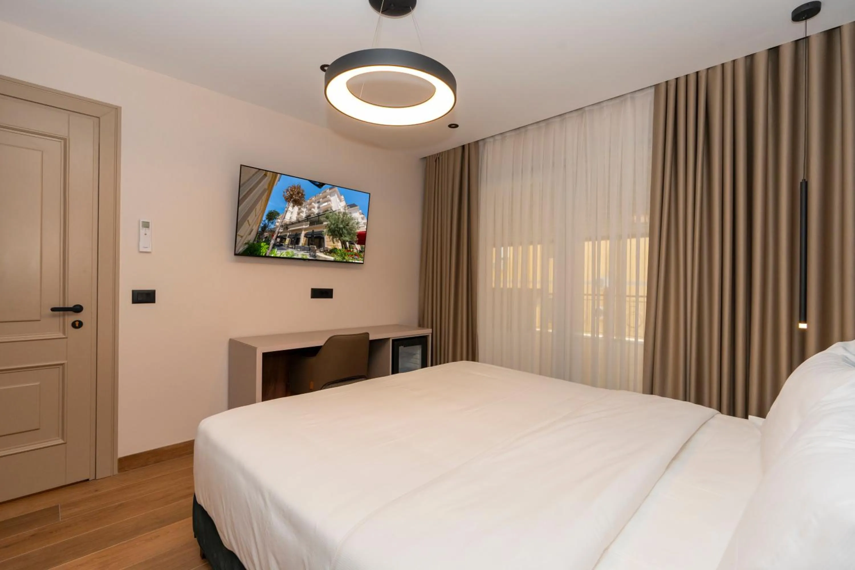 Bed in Hotel Mozart