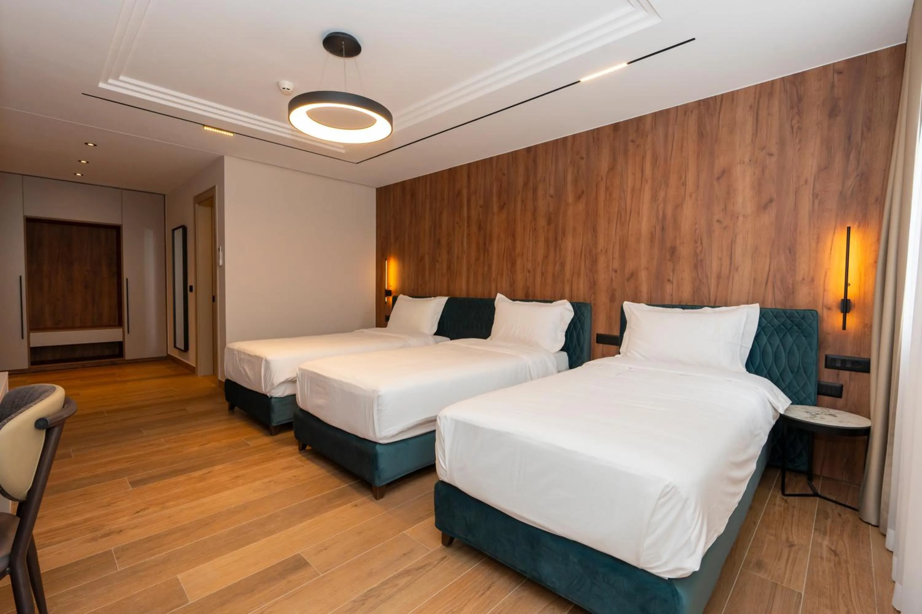 Bed in Hotel Mozart