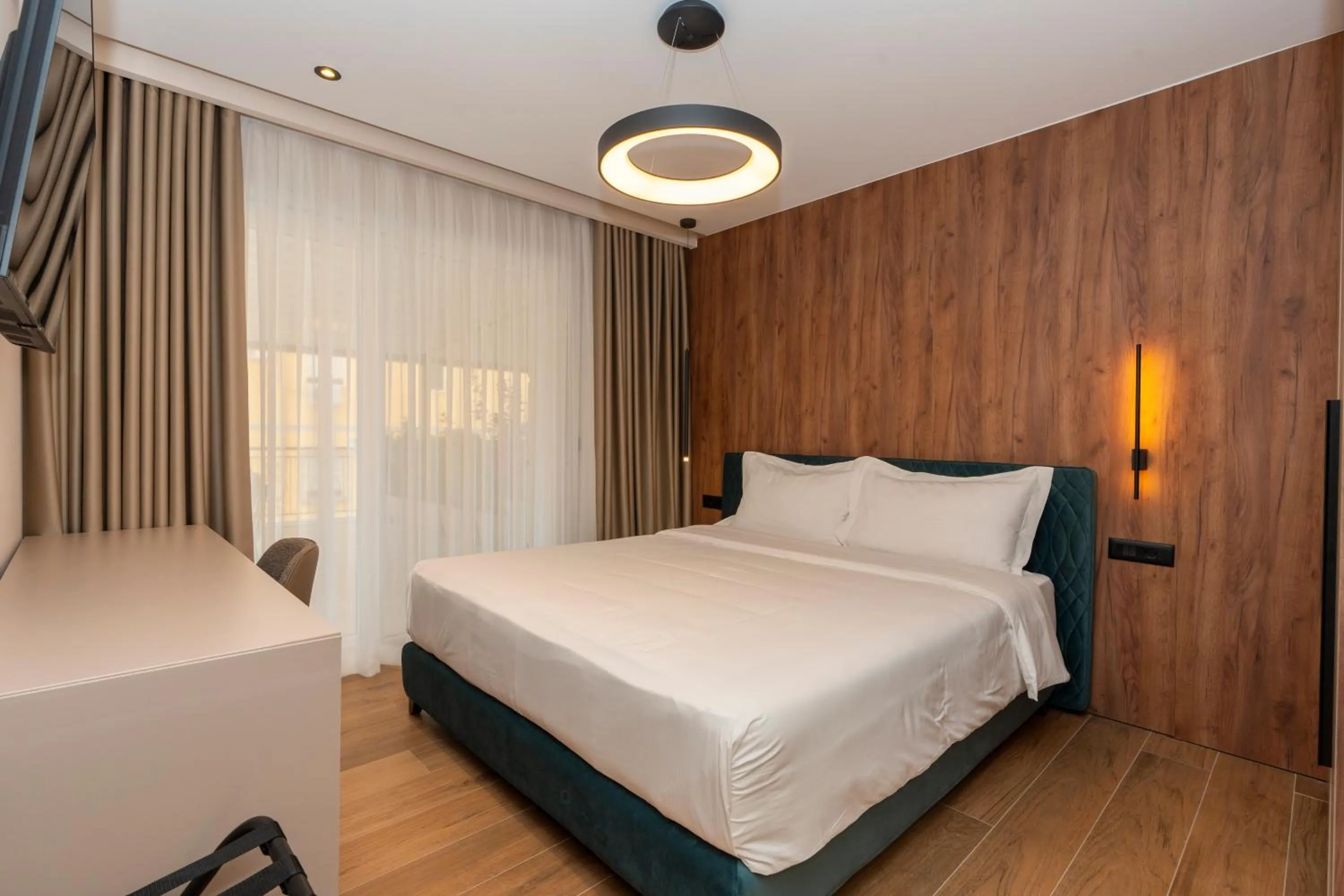 Bed in Hotel Mozart