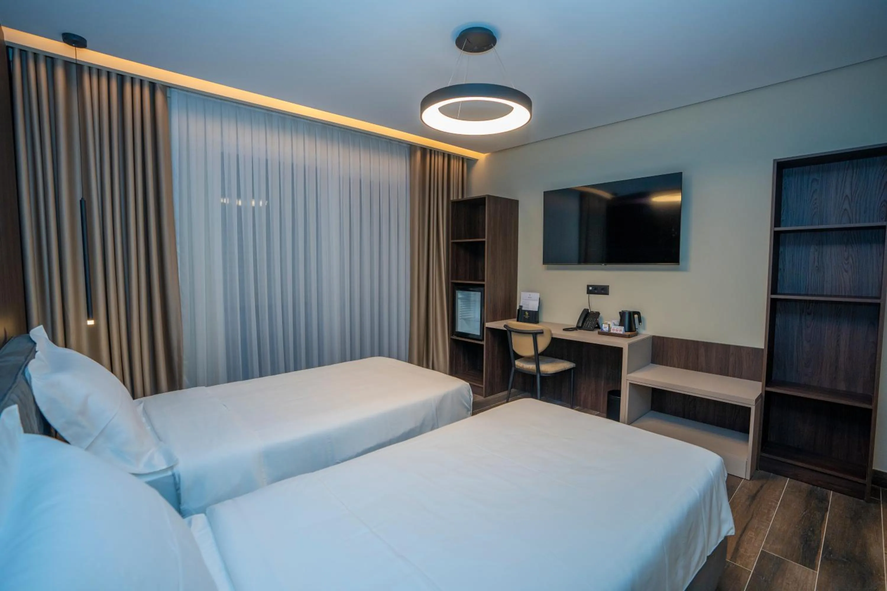 Bed in Hotel Mozart