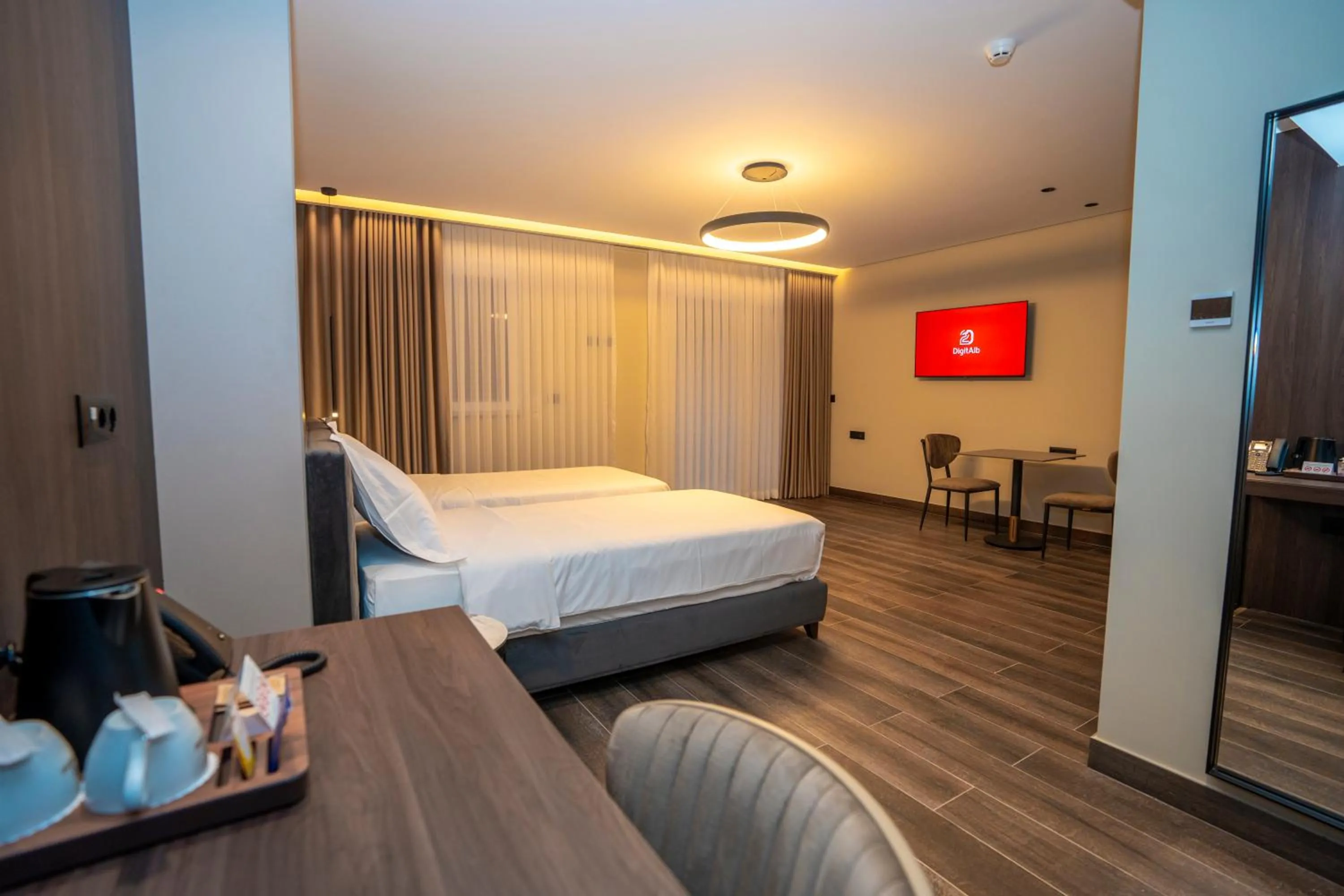 Bed in Hotel Mozart