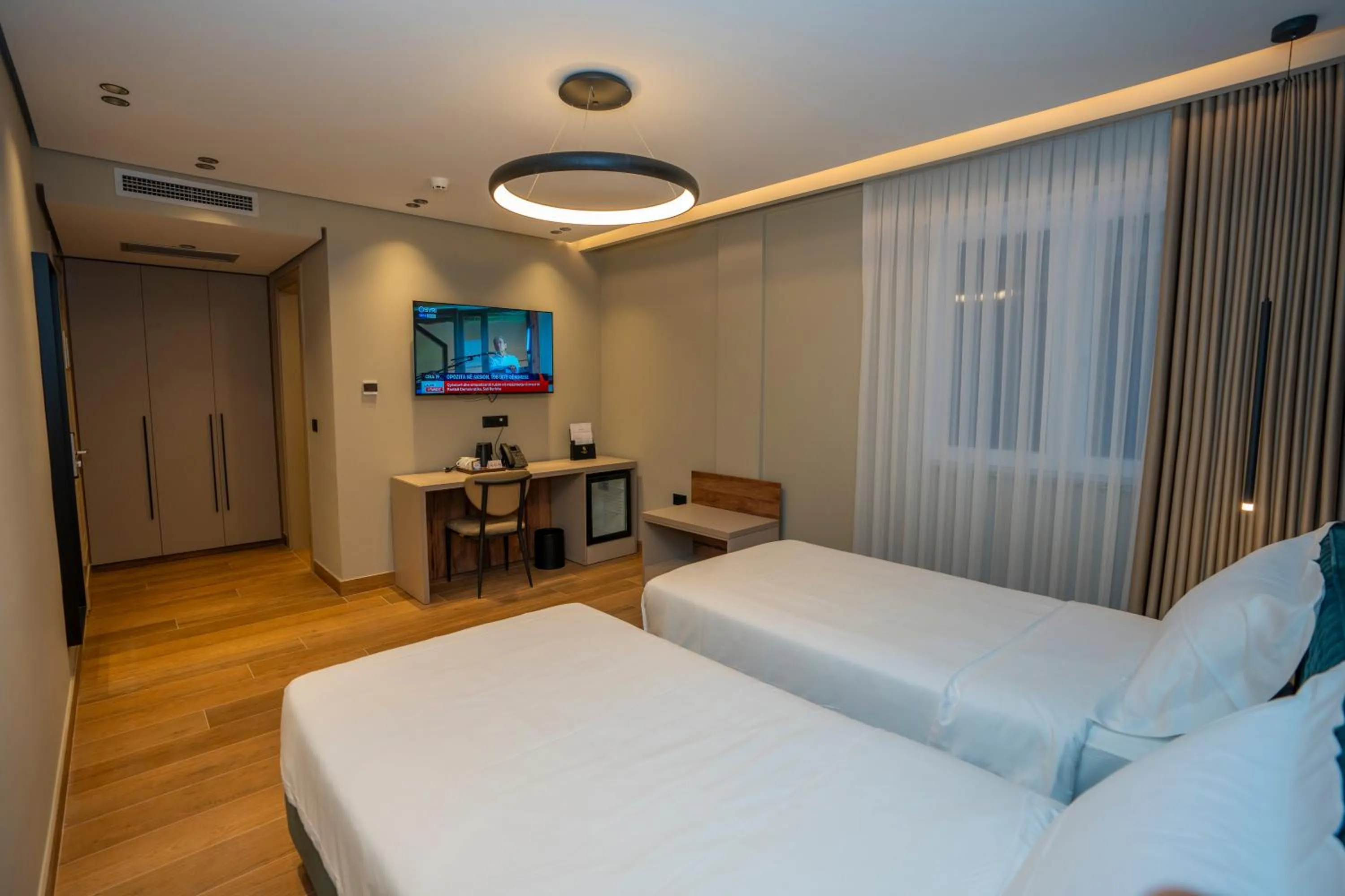 Bed in Hotel Mozart