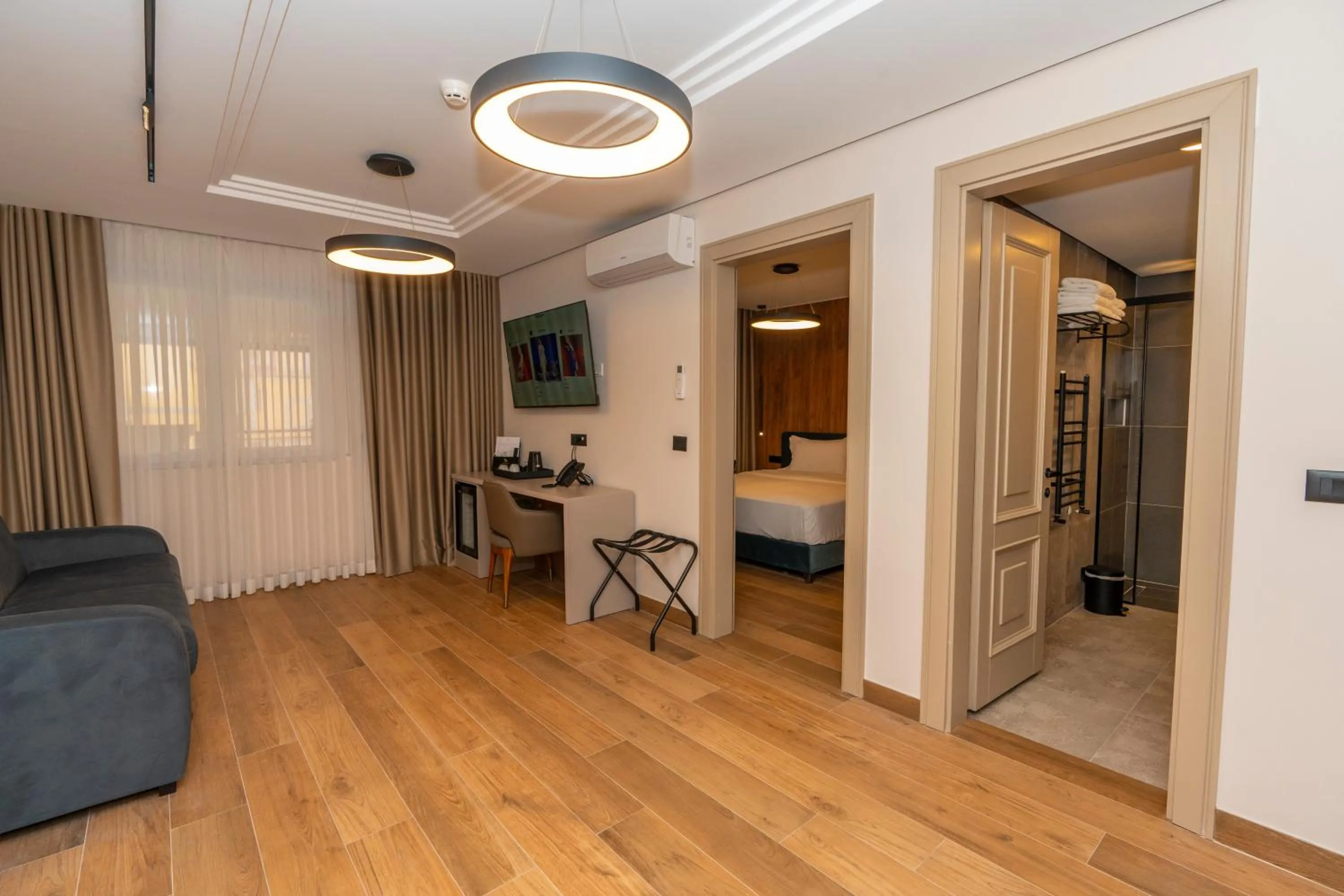 Bed in Hotel Mozart