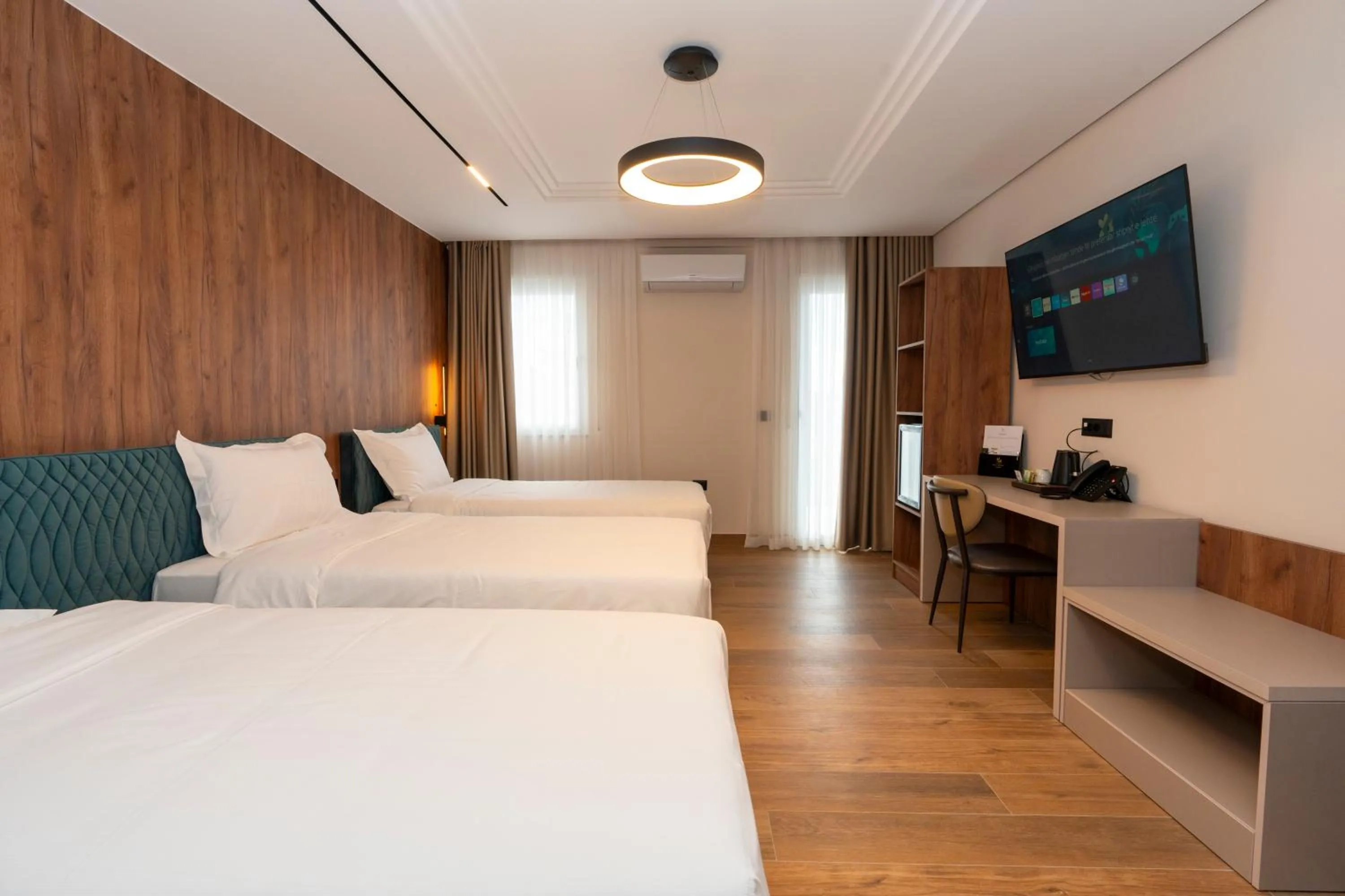 Bed in Hotel Mozart