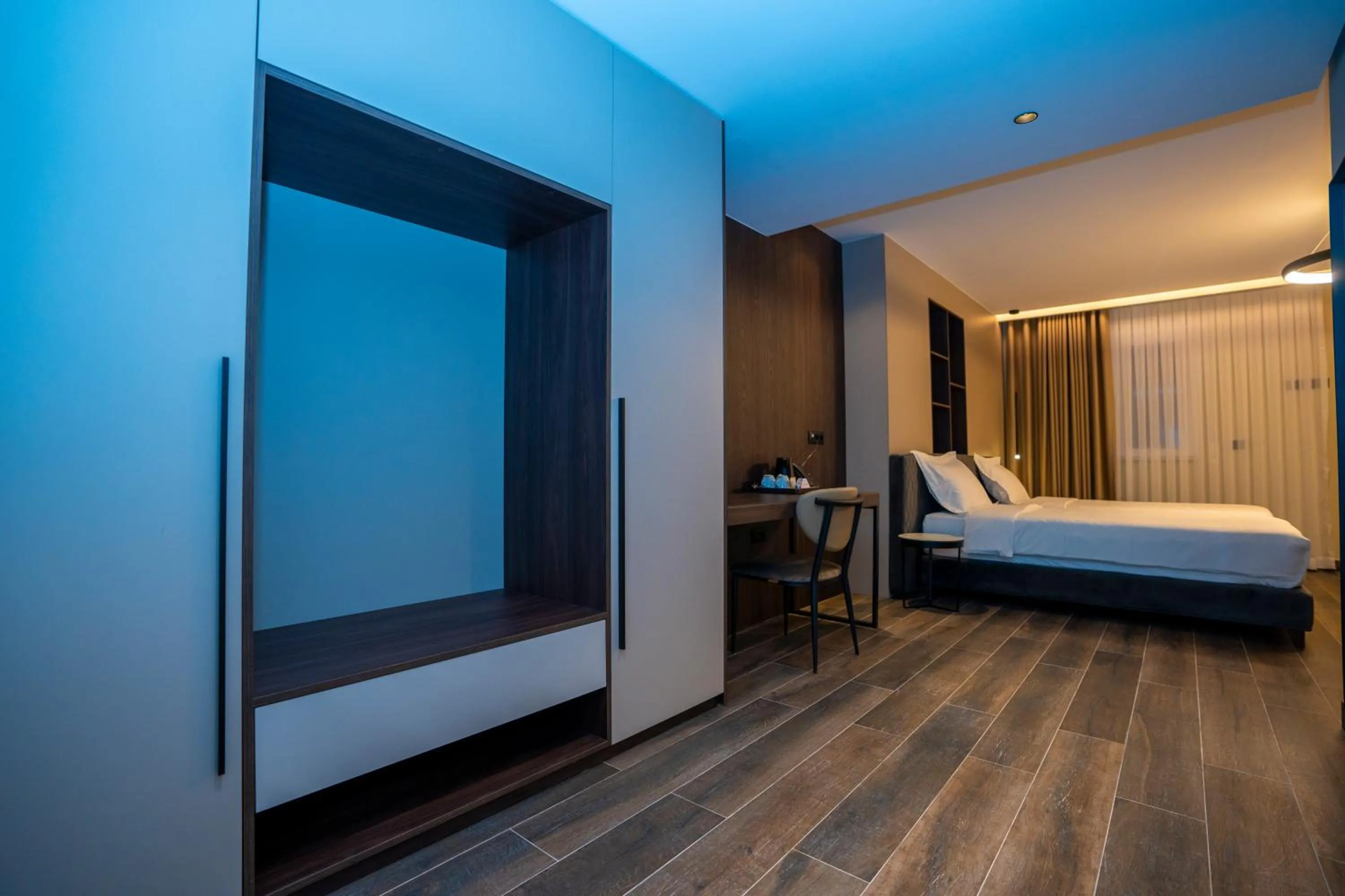 Bed in Hotel Mozart