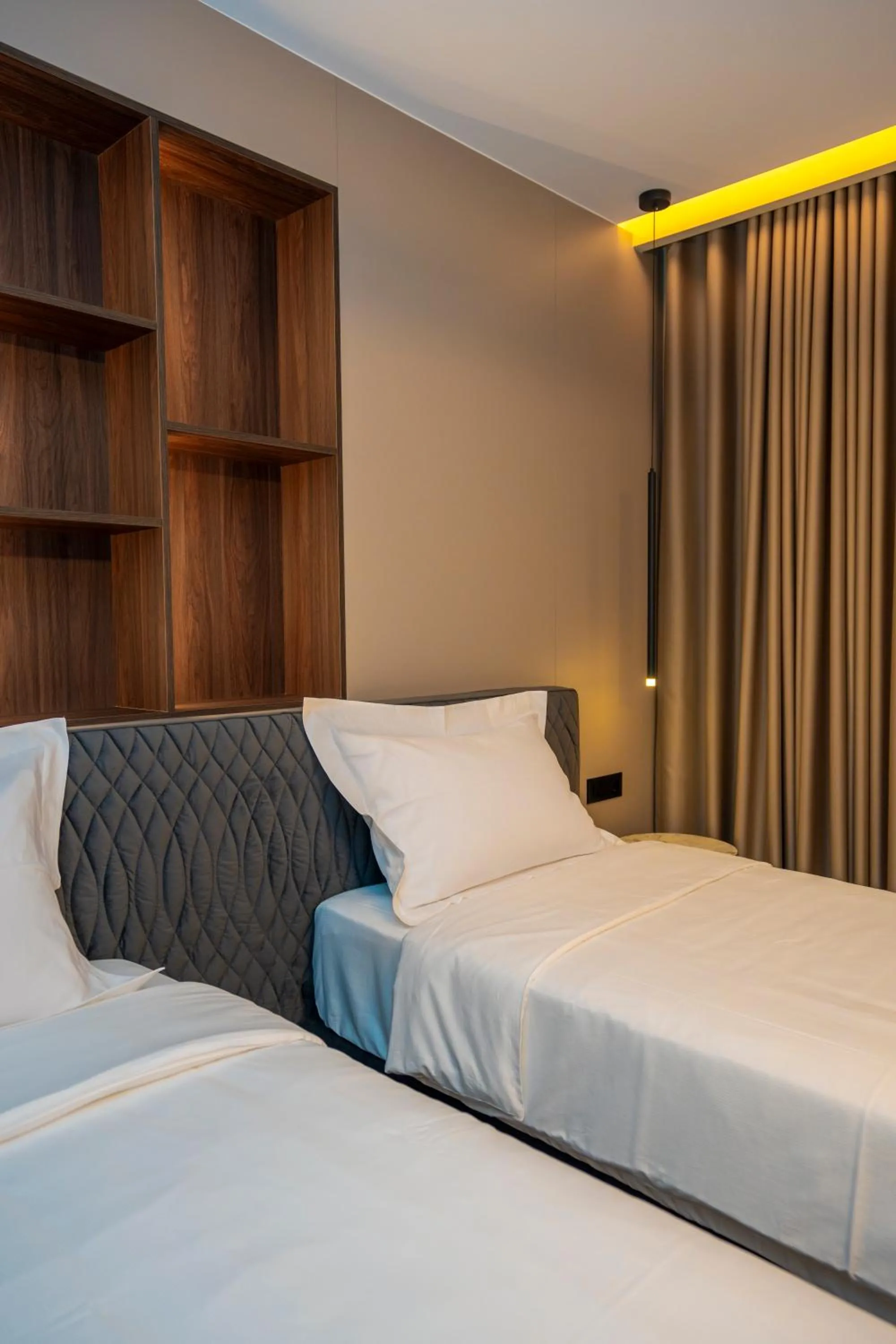 Bed in Hotel Mozart