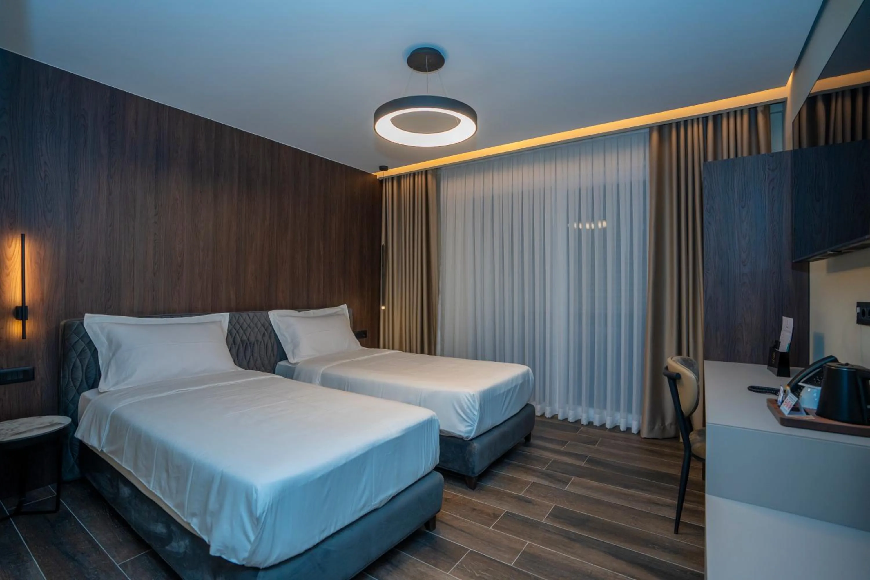 Bed in Hotel Mozart