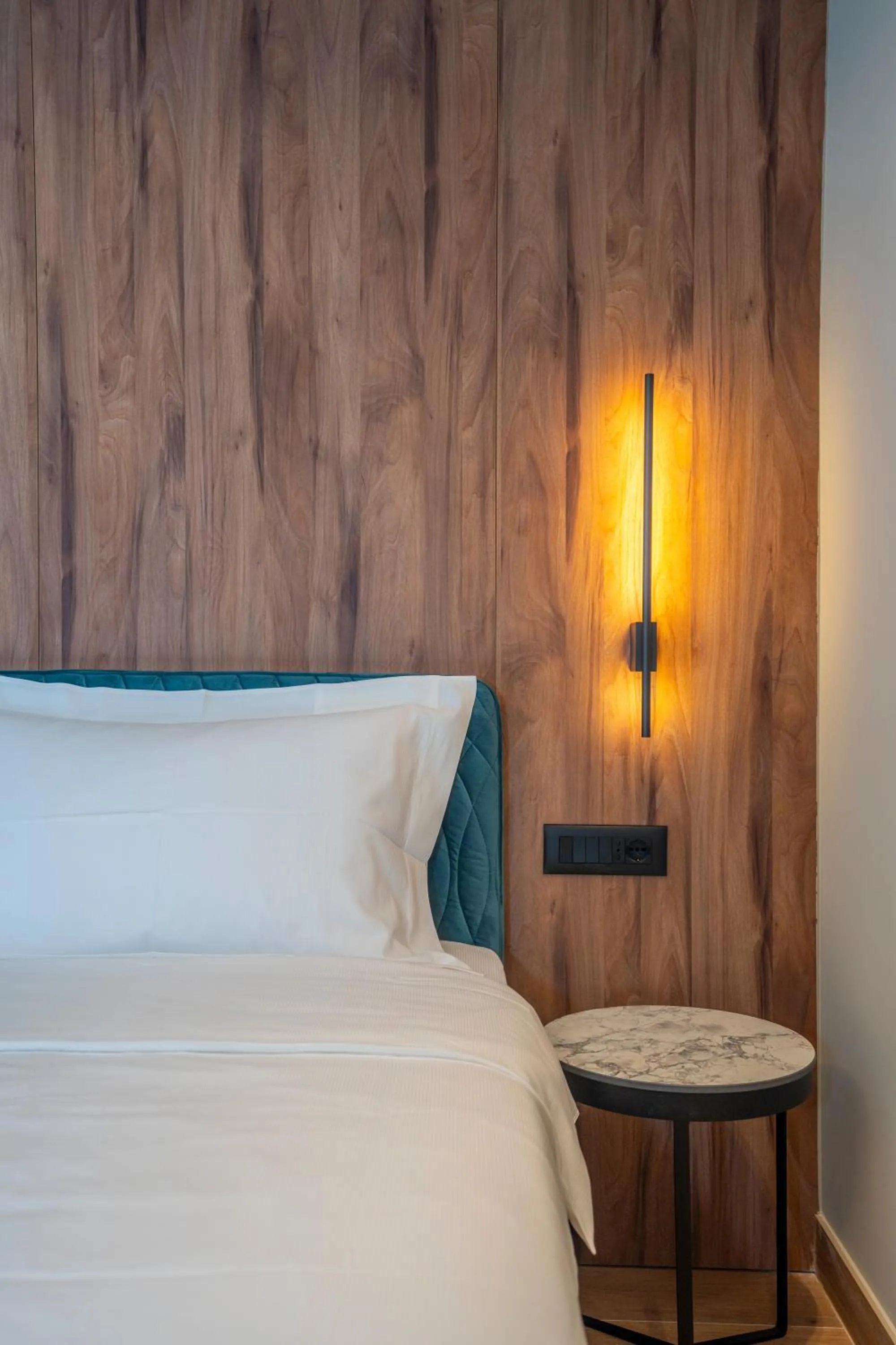 Bed in Hotel Mozart