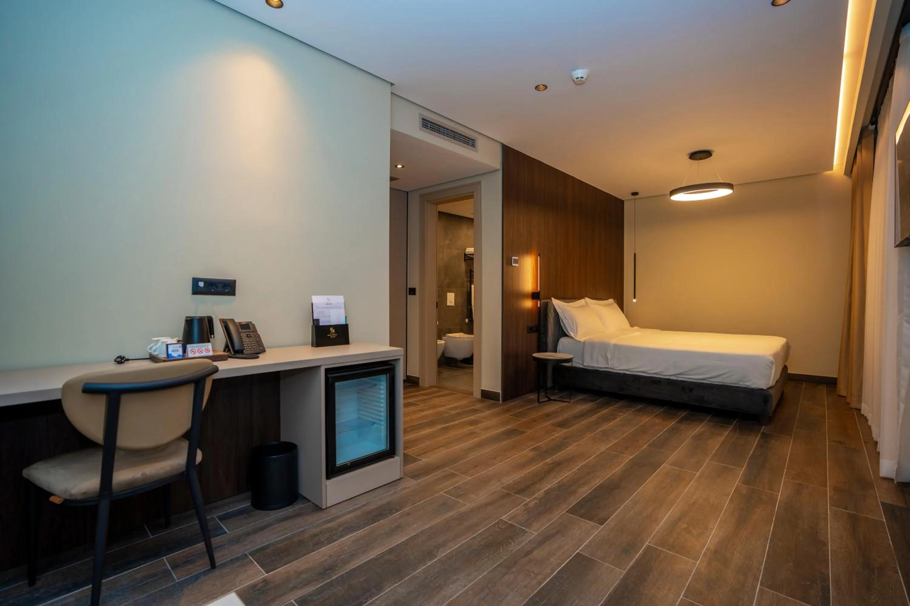 Bed in Hotel Mozart