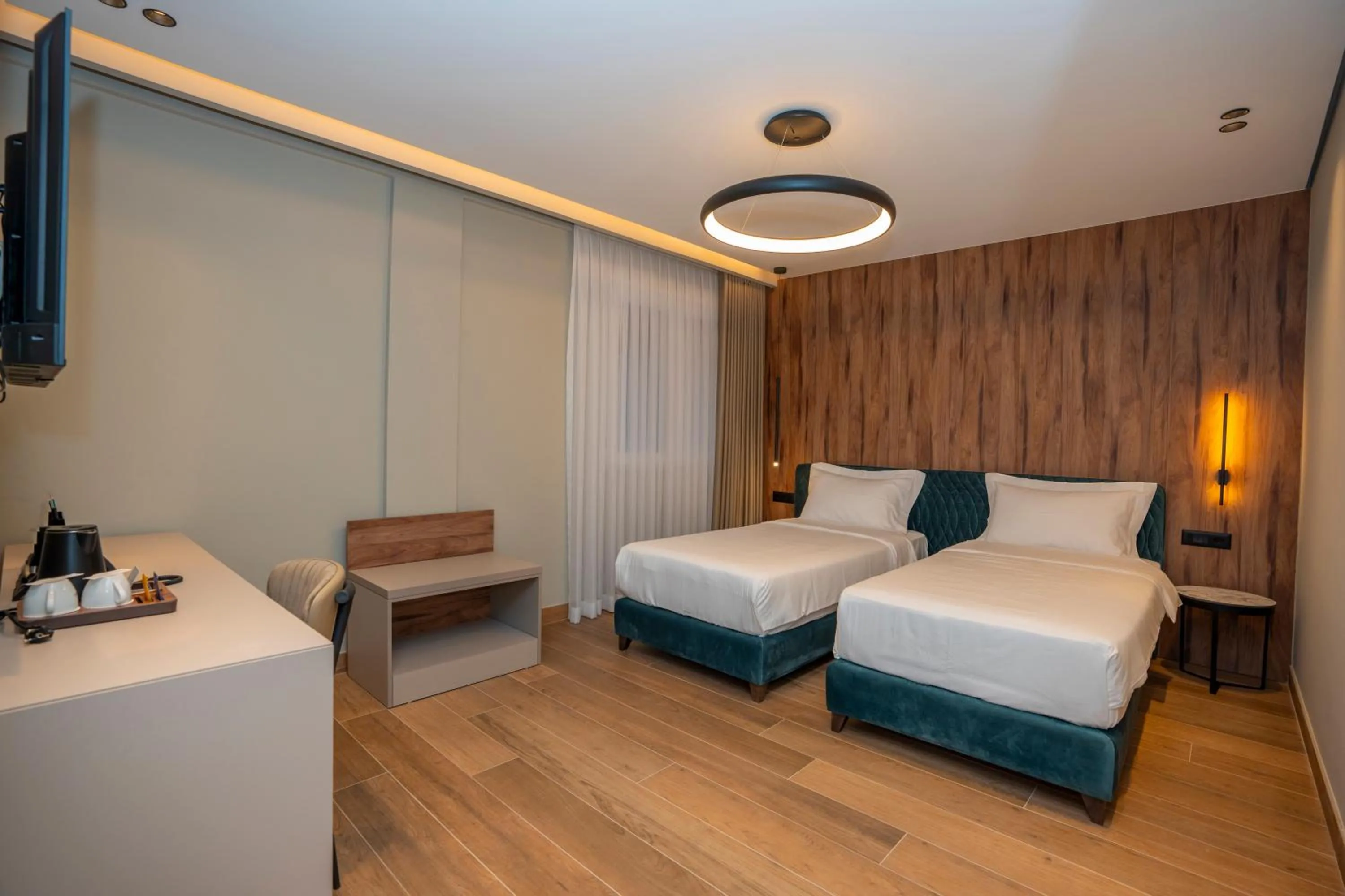 Bed in Hotel Mozart