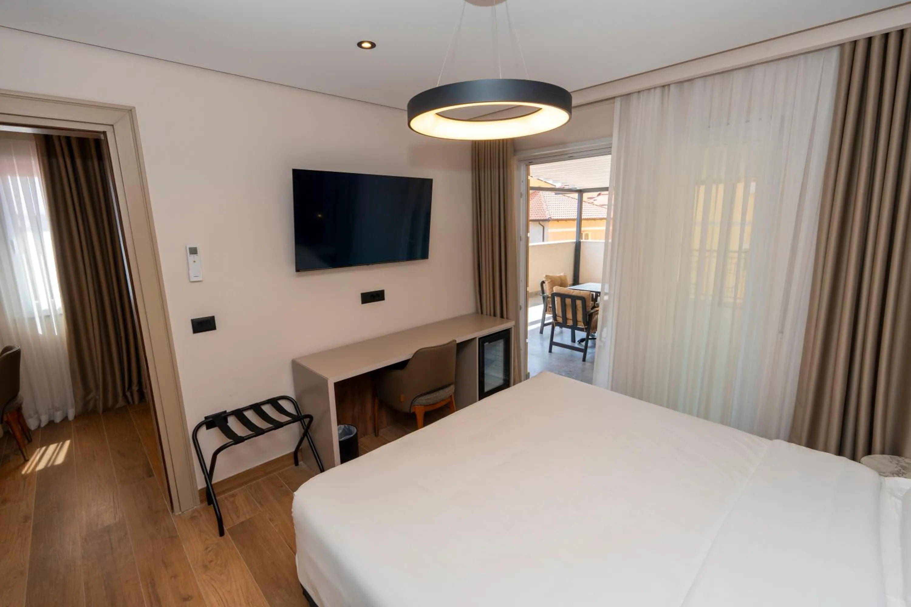 Bed in Hotel Mozart