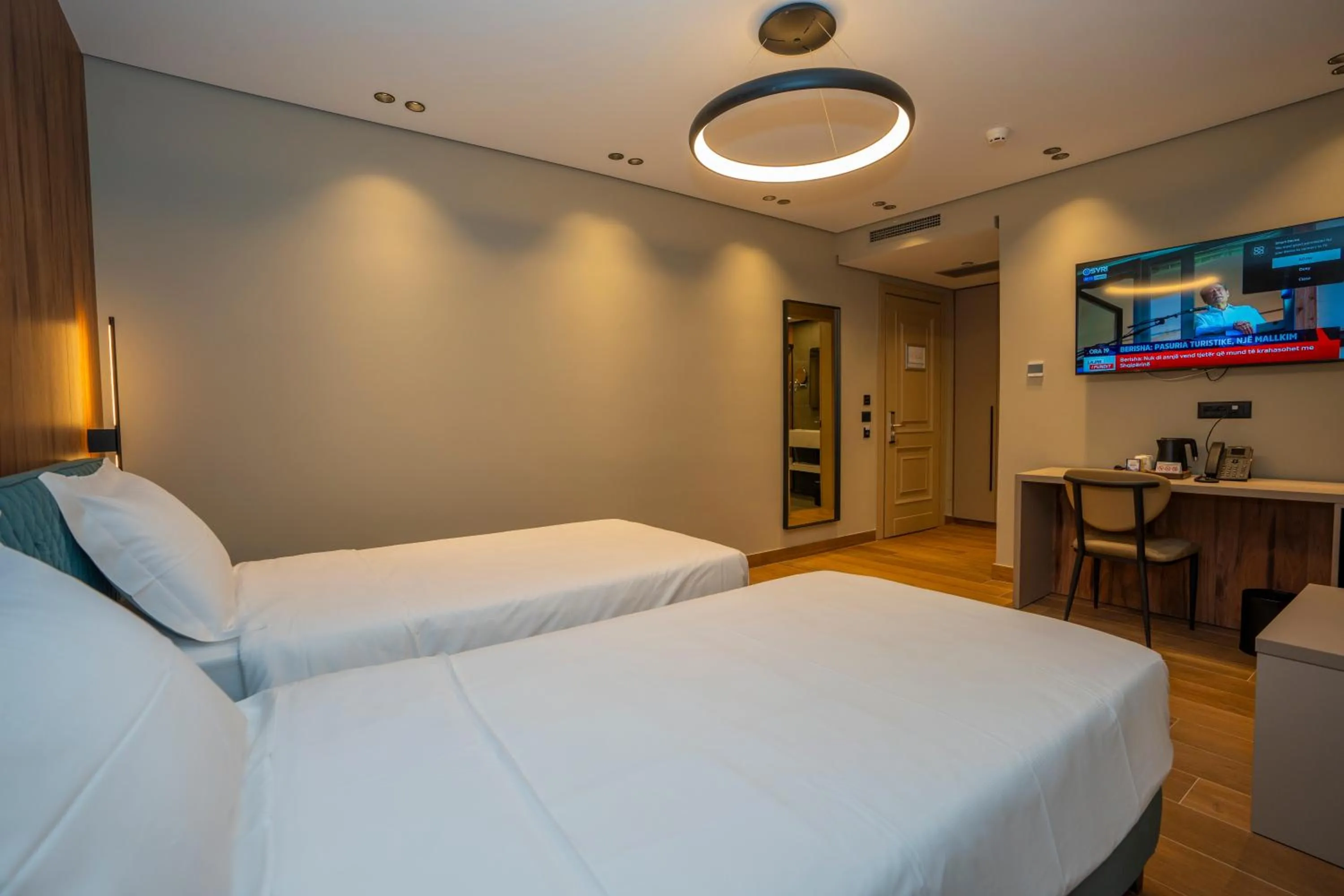 Bed in Hotel Mozart