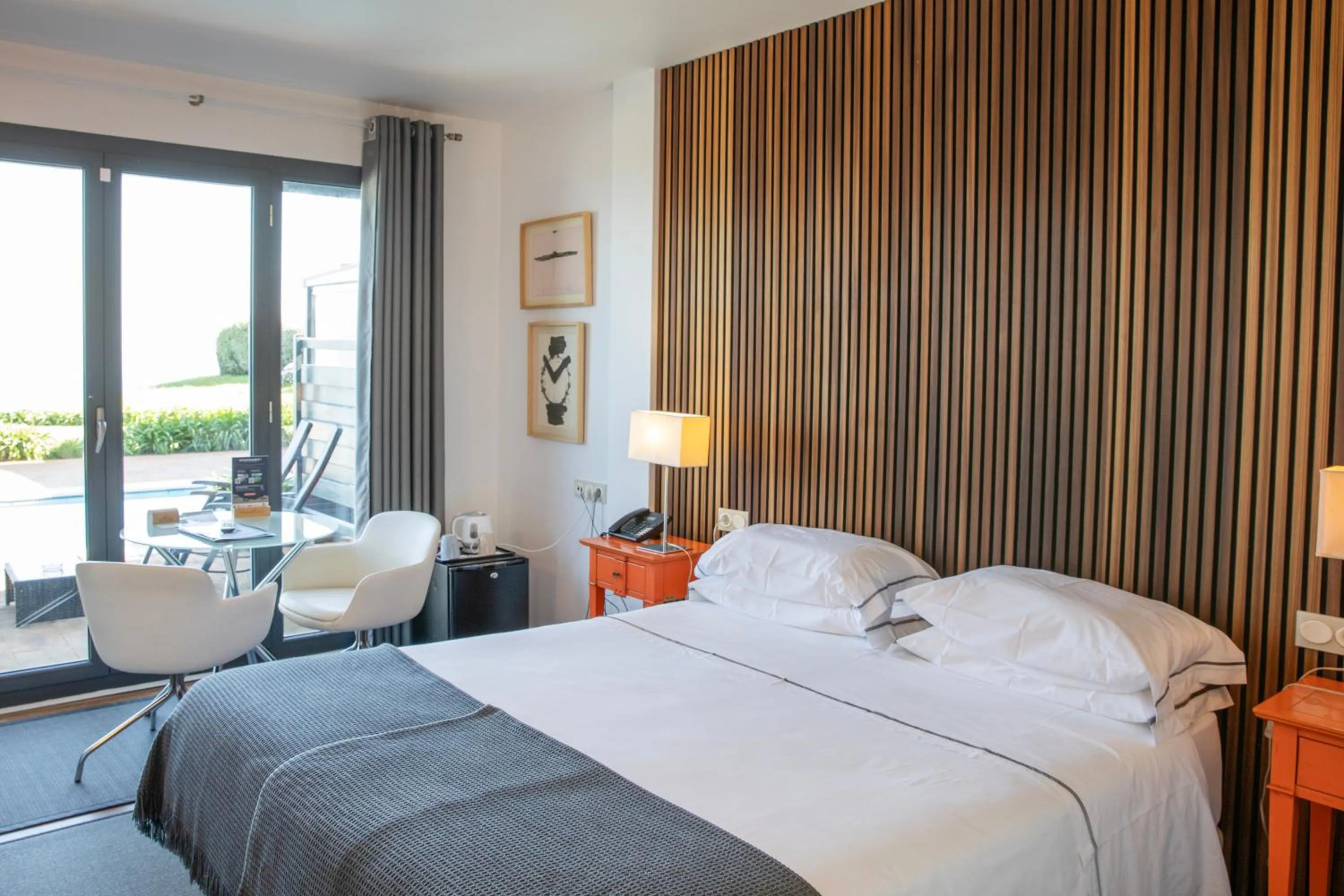 Decorative detail, Bed in Hotel Arbe