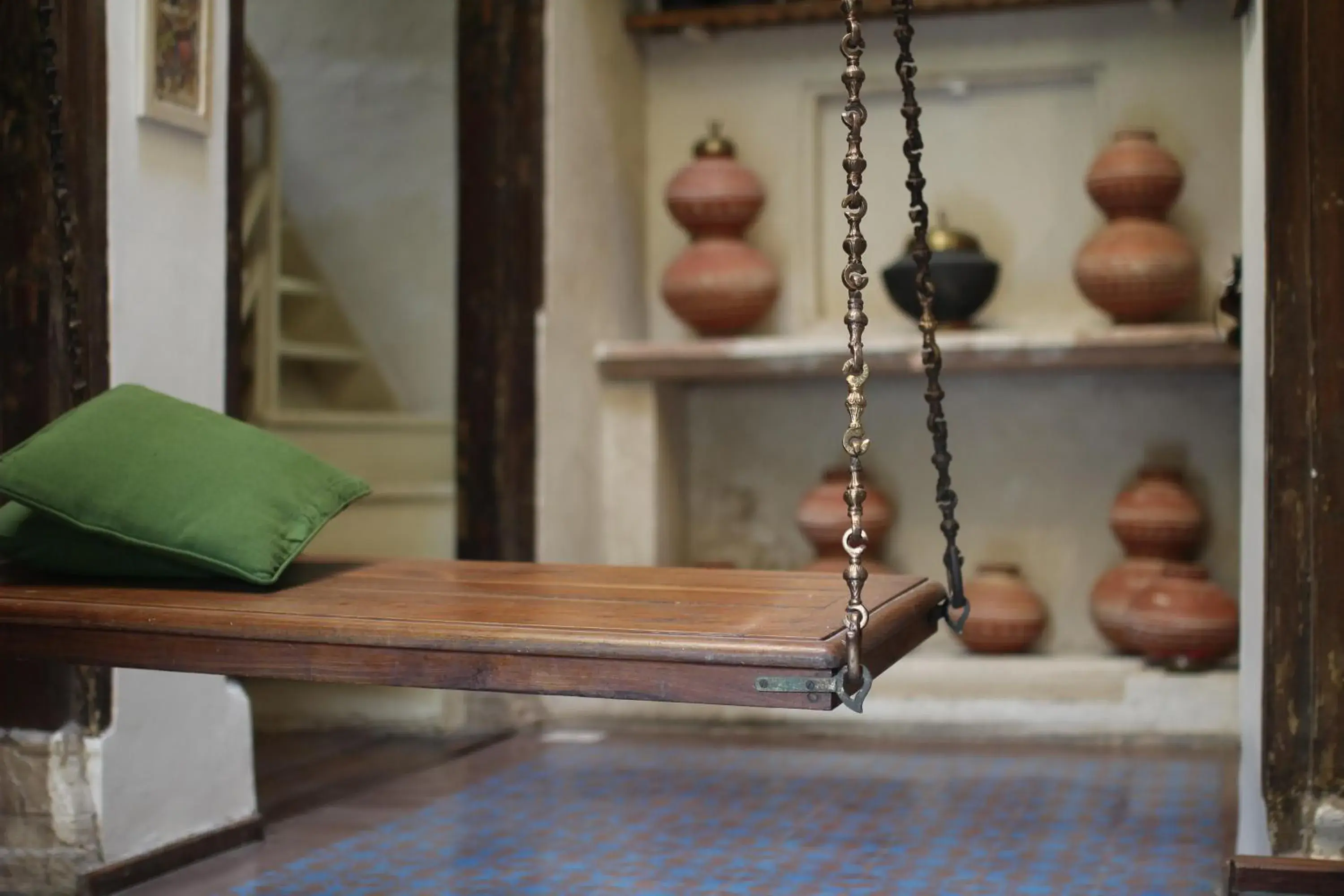 Lobby or reception in French Haveli Lobby or reception in French Haveli