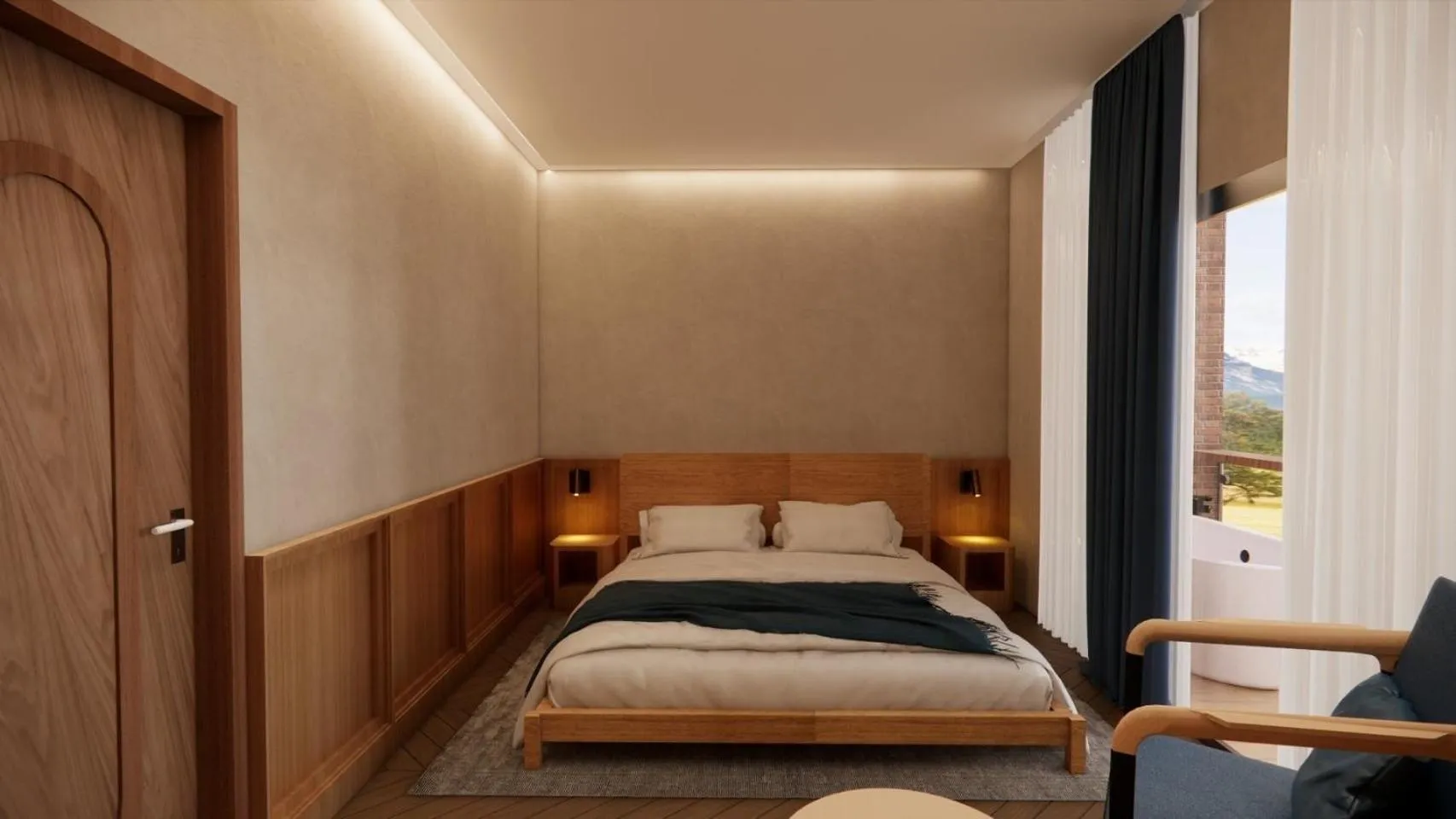 Bed in The Willoughby Maerim Hotel