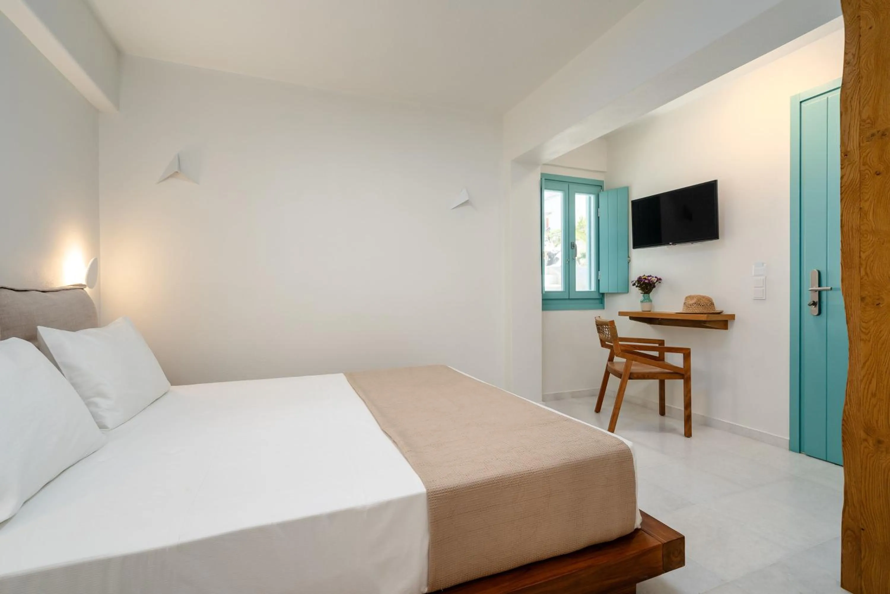 Bedroom, Bed in álas cycladic suites
