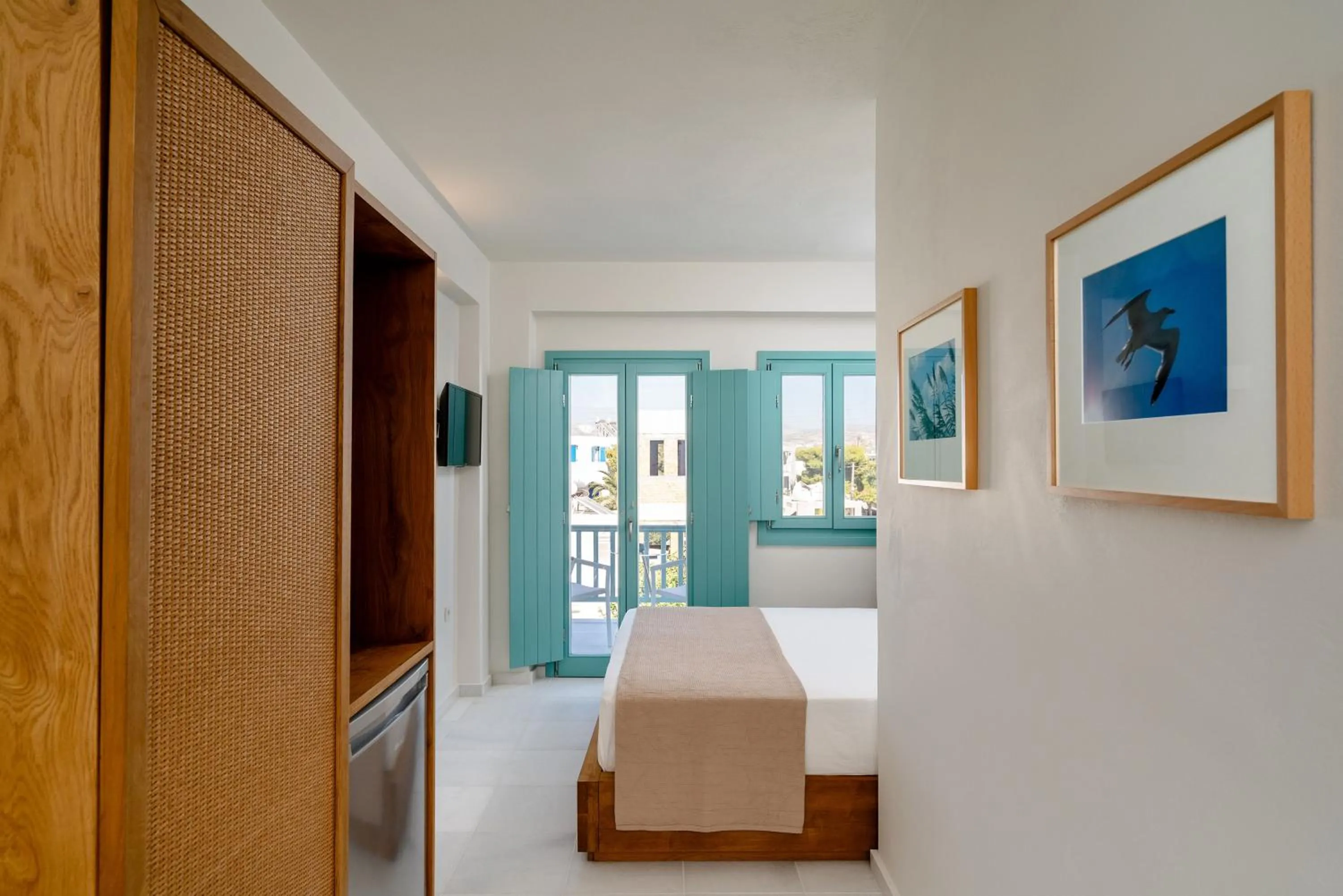 Bedroom, Bed in álas cycladic suites