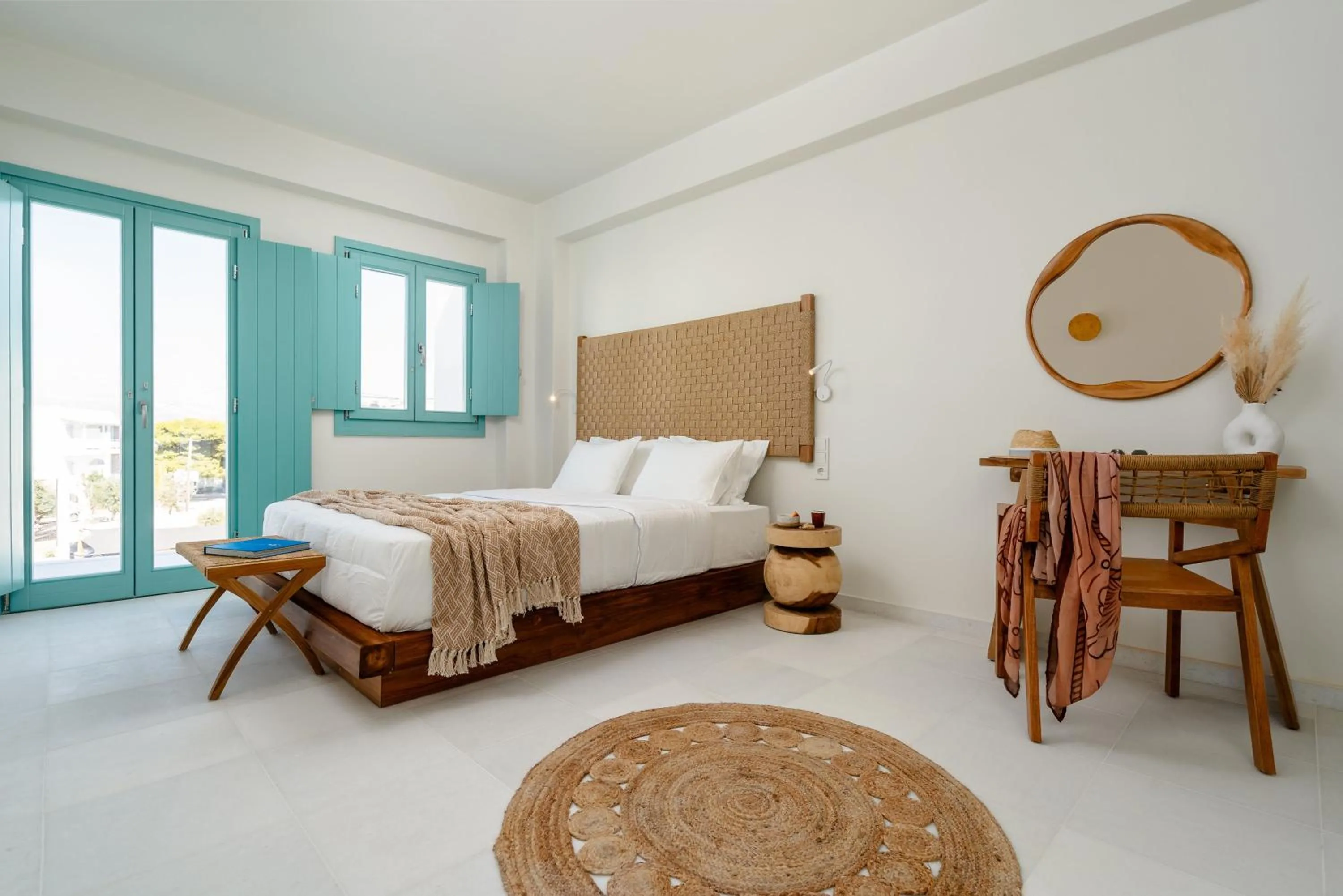 Bedroom, Bed in álas cycladic suites